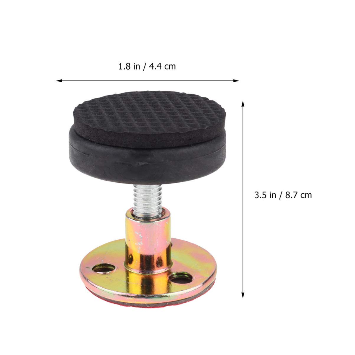 Wakauto 4pcs Anti-Shake Bed Frame Stabilizer - Heavy Duty Bed Anti-Sloshing Actuator, Wall Protector Screws & Vibration Dampeners for Double/Queen Beds | Prevent Noisy Bed Movement & Wall Damage for Better Sleep