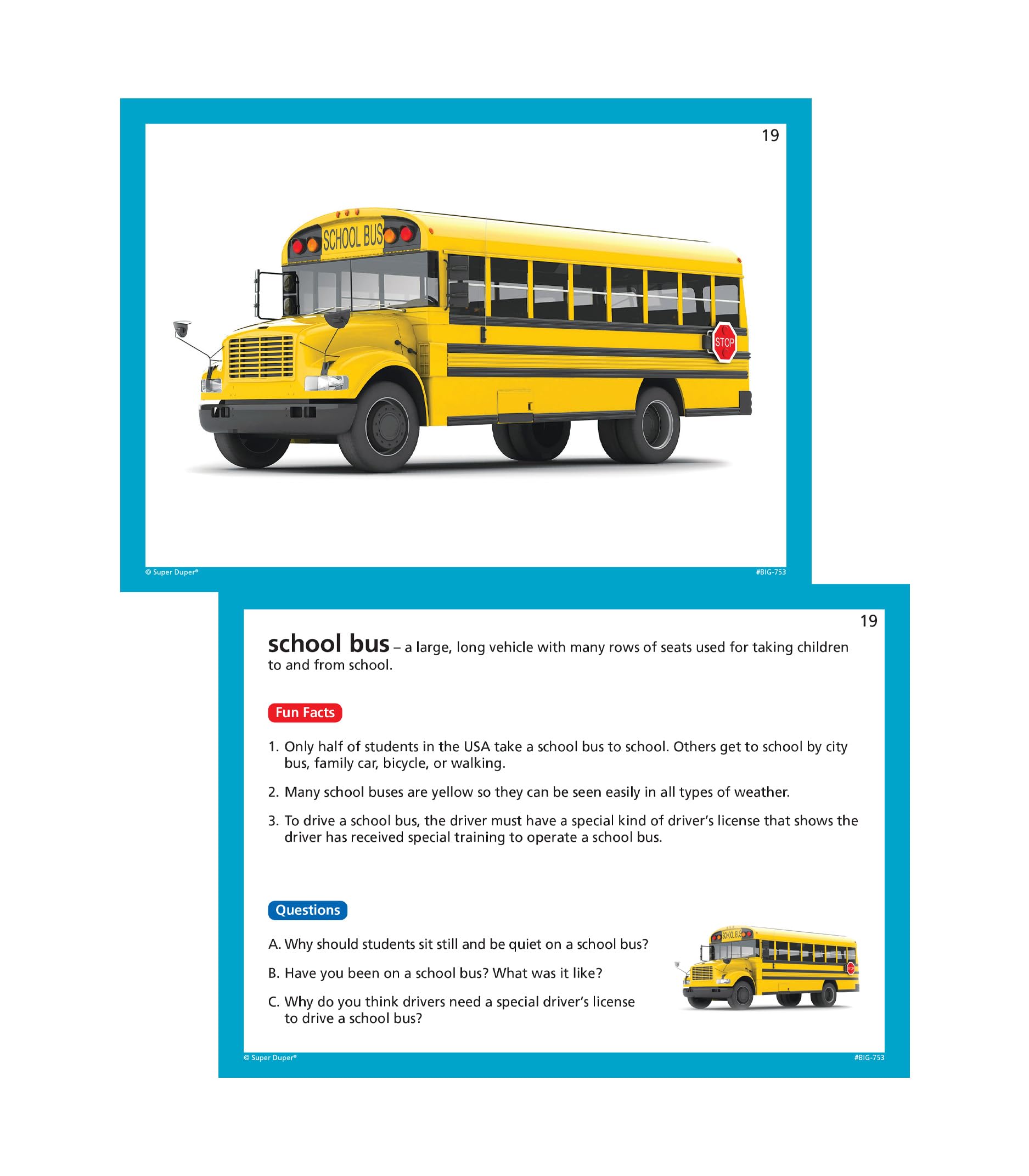 Webber® Big Vocabulary Nouns Photo Flash Cards | Educational Learning Resource for Kids | Enhance Language Skills for Preschool & Elementary Students | Perfect for Homeschooling & Classroom Activities