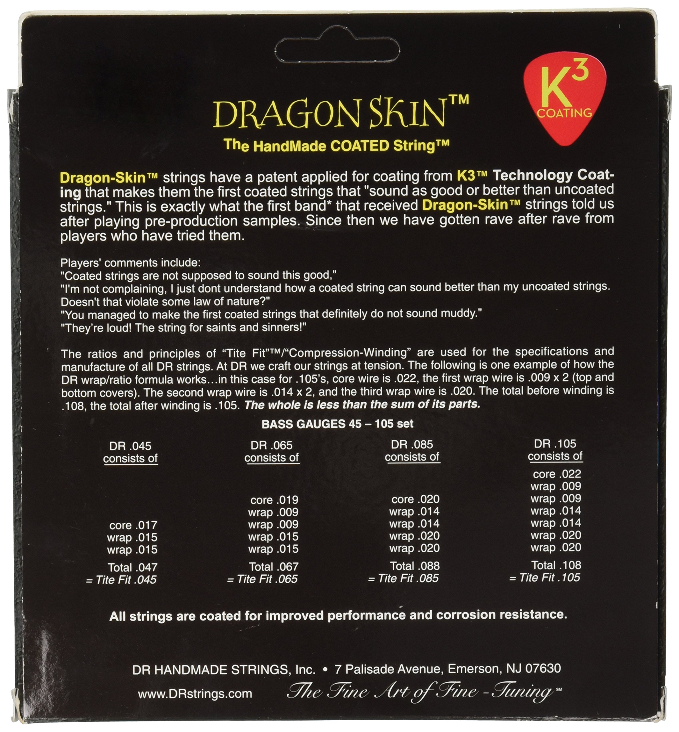 DR Strings DR B Drag DSB5-40 Bass Guitar Strings - Premium Nickel Wound for Deep Tone & Longevity | Perfect for Rock, Blues & Studio Recording