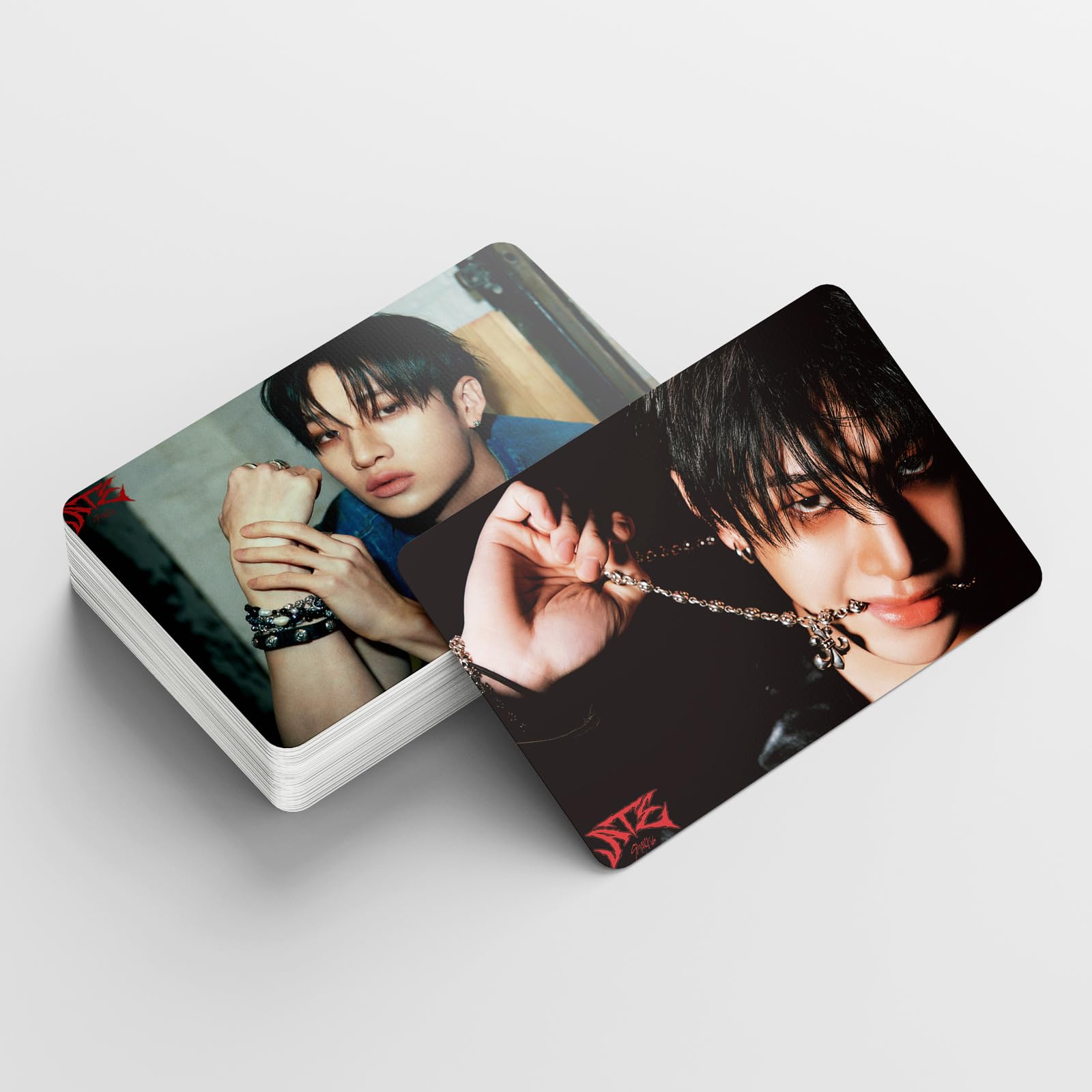 Stray Kids Photocards 55 PCS - Official Kpop Album Photo Cards Collection (Bang Chan) - Perfect Gift for Fans, Boys and Girls - Use for Scrapbooking, Phone Cases, and Kpop Merch Displays