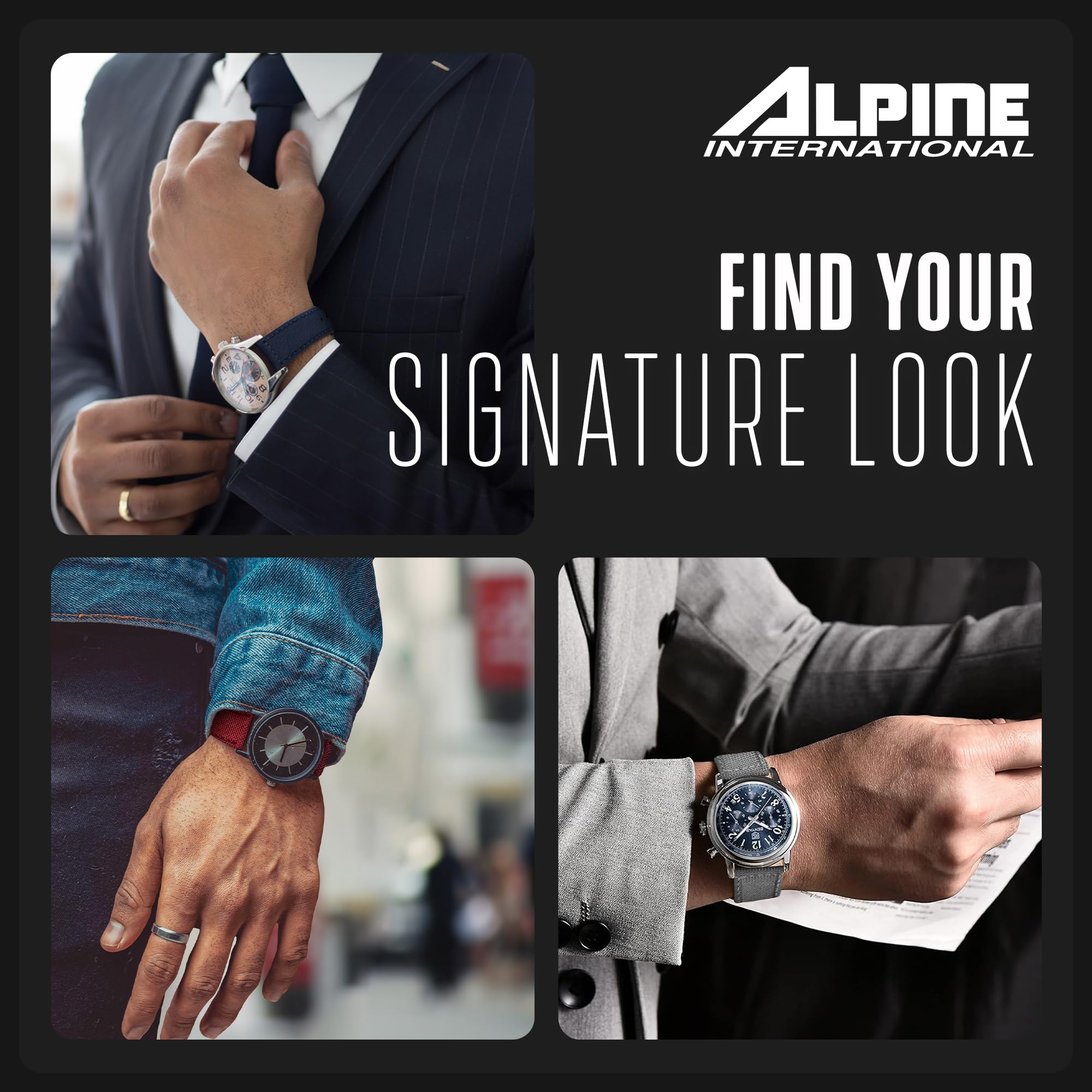 Durable Alpine Cordura Fabric Watch Band with Quick Release - Water Resistant Leather Lining Strap for Men & Women - Compatible with Regular & Smart Watches - Perfect for Outdoor Activities, Workouts, and Daily Wear