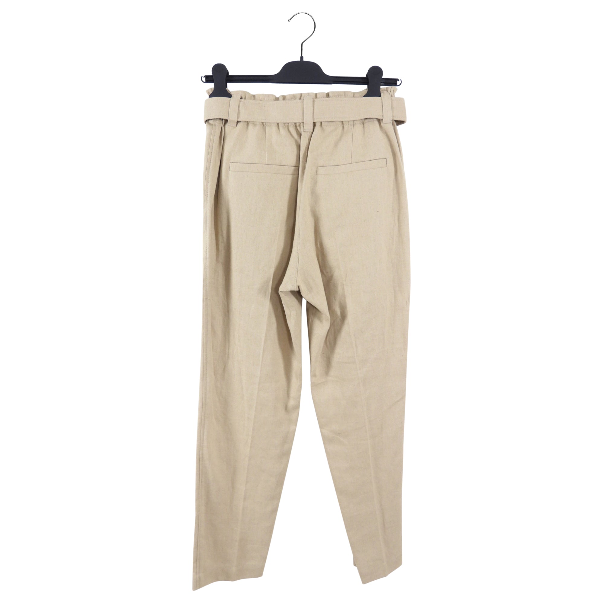 Brunello Cucinelli Natural Beige Linen Pants Suit for Women - XS Size | Lightweight Summer Business Casual Outfit for Office & Travel