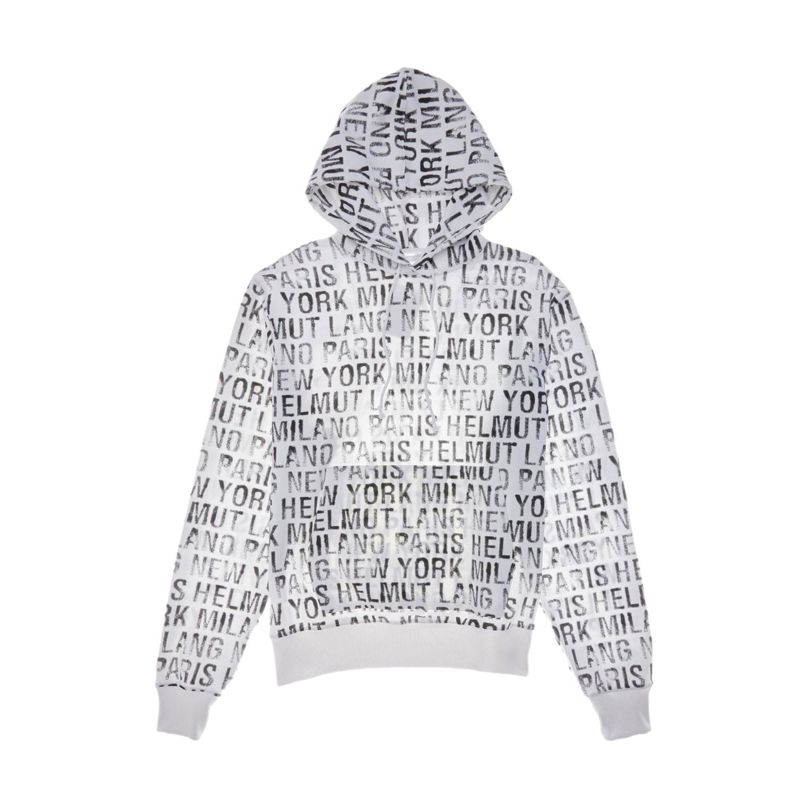 HELMUT LANG All Over Hoodie - Stylish Unisex Pullover Sweatshirt for Men & Women | Perfect for Casual Wear, Street Fashion & Lounge Comfort