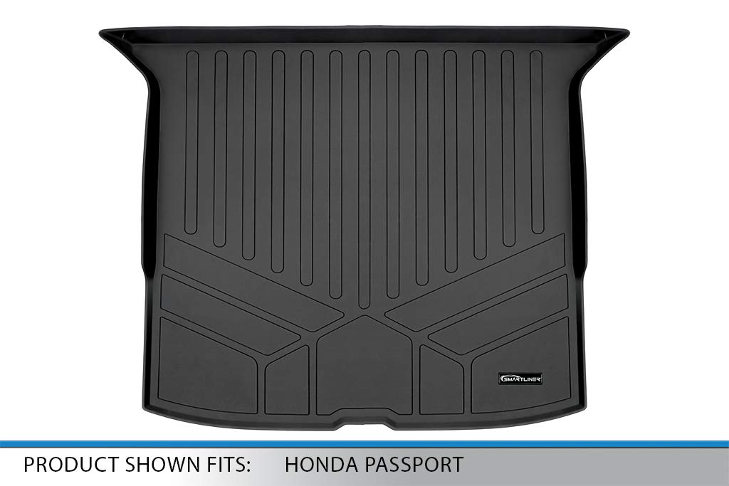 SMARTLINER All-Weather Custom Cargo Liner Trunk Floor Mat - Black - Perfect Fit for 2019-2025 Honda Passport - Durable Protection for Mud, Snow & Spills - Ideal for Road Trips, Camping & Family Adventures