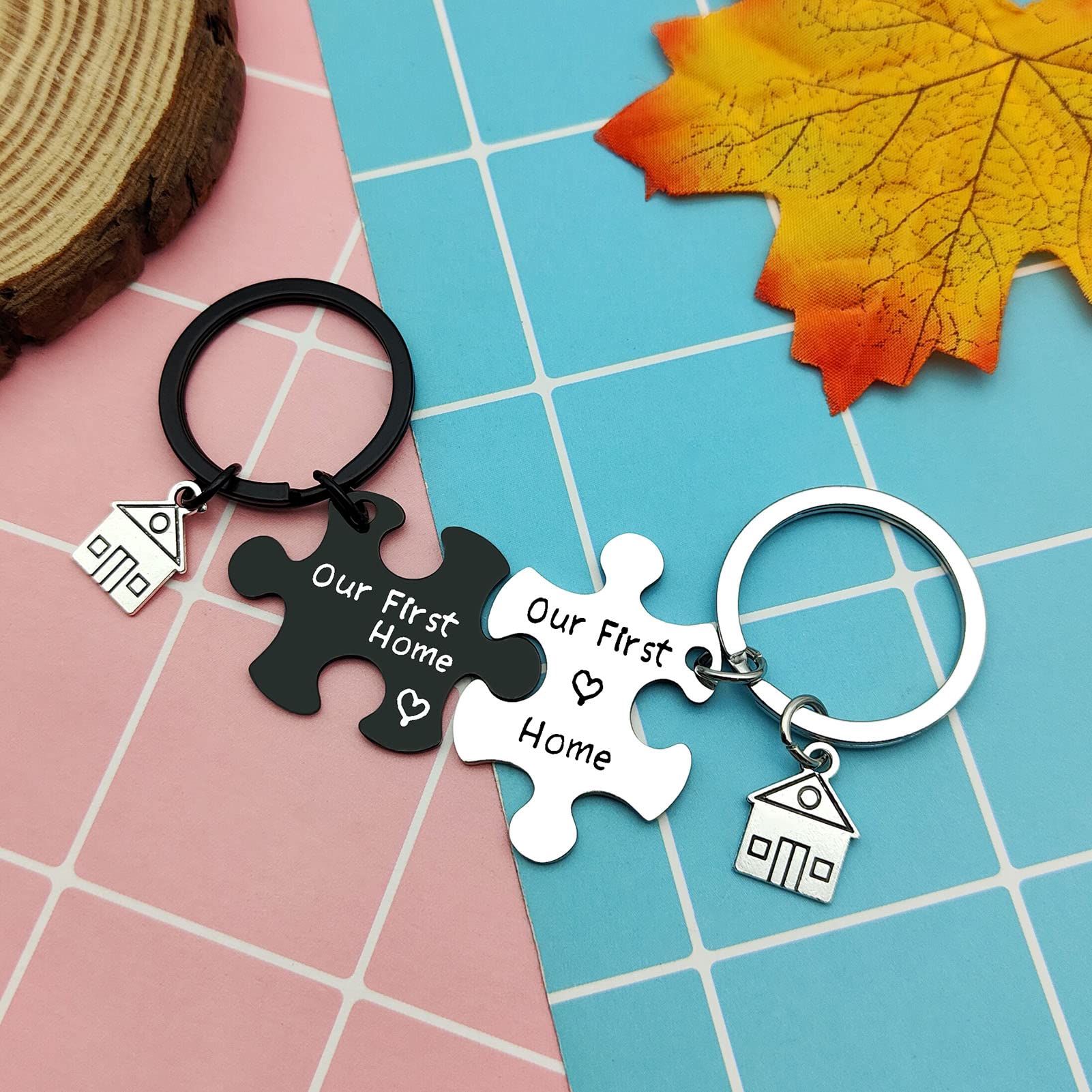 Heigebi Housewarming Gifts for New Homeowners - Elegant Keychain Set for Home Moving & New House Celebrations - Perfect Welcome Gift for House Parties & Warm Home Decor