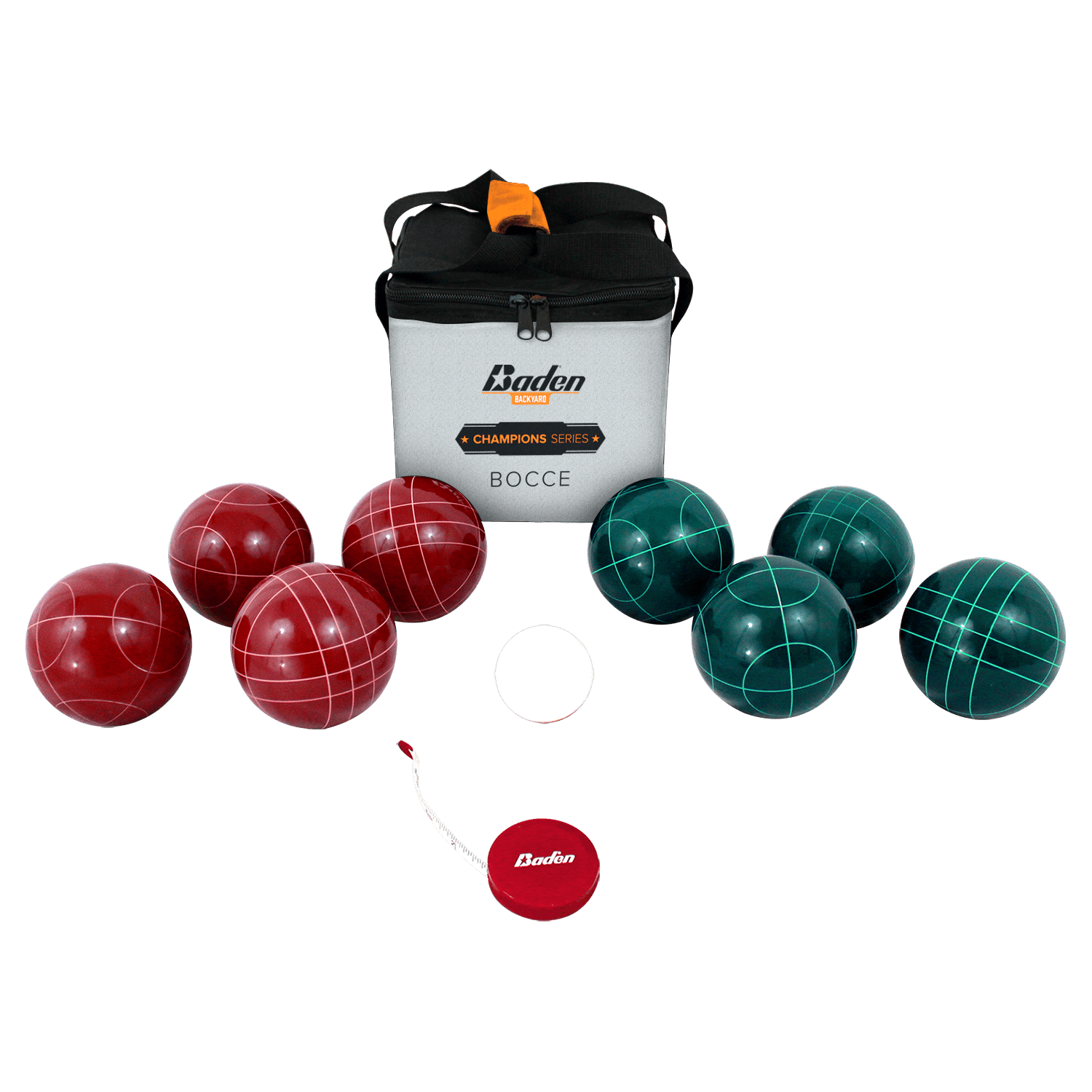 Champions 90mm Bocce Ball Set - Premium Outdoor Lawn Game for Backyard, Beach, and Picnic Fun
