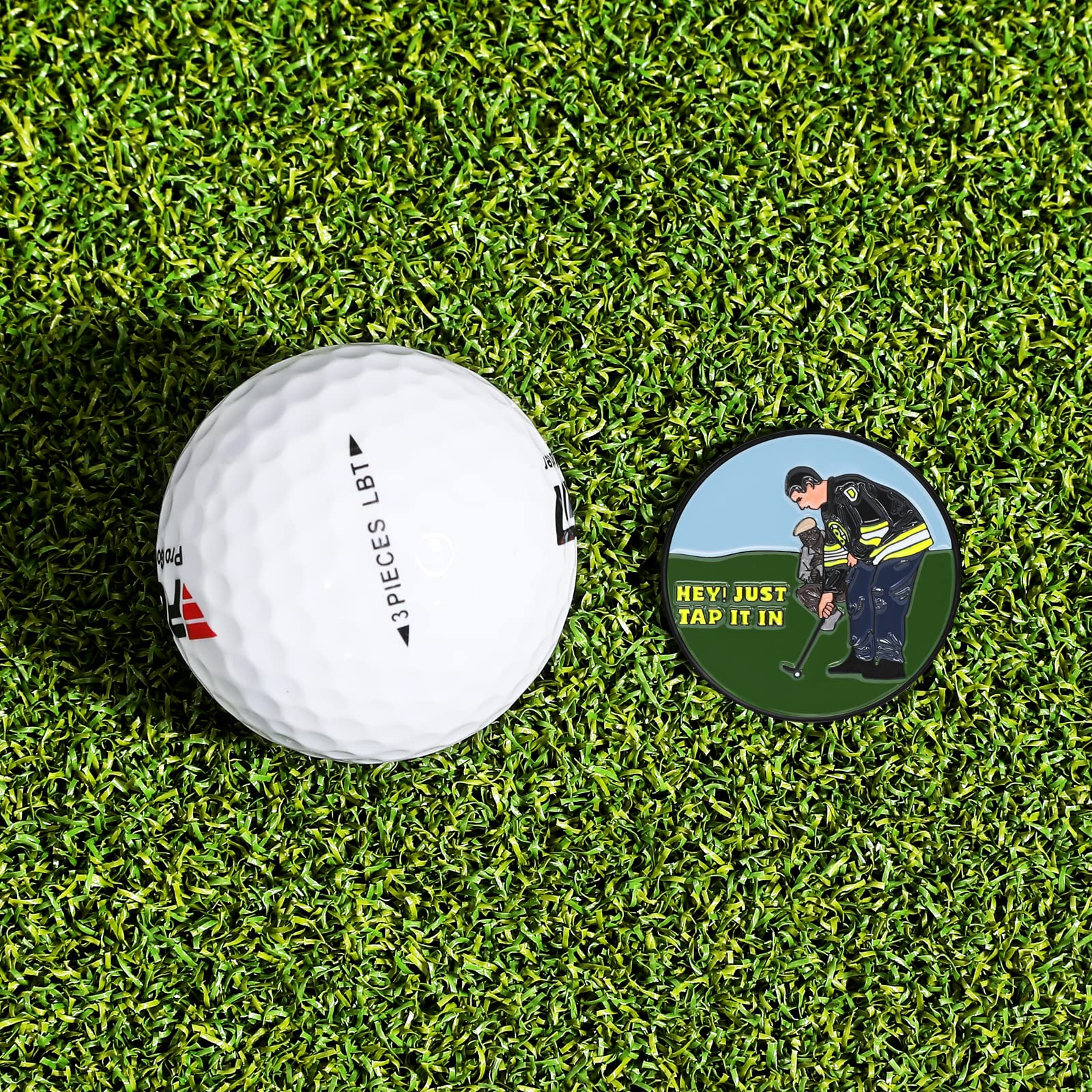 Magnetic Golf Ball Marker with Hat Clip - Funny & Unique Golf Accessories for Men Women - Perfect Golf Gift for Dad, Husband, Boyfriend - Ideal for Golf Course, Driving Range & Tournaments
