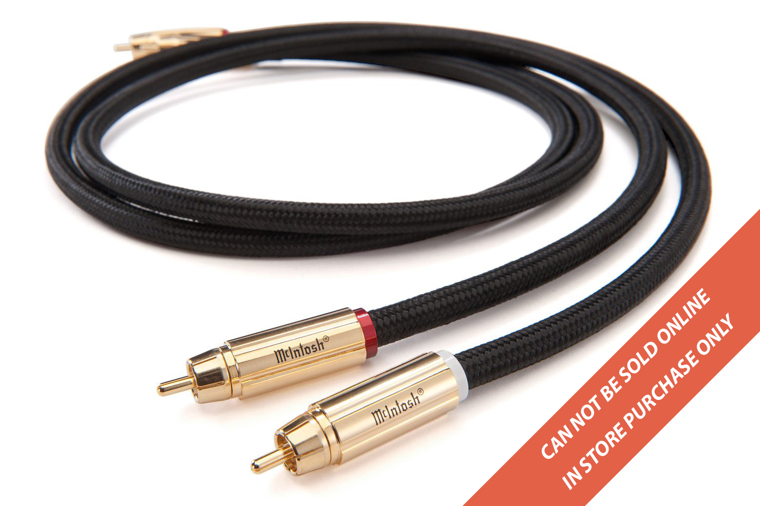 Premium McIntosh Unbalanced Audio Cables - High-Quality Pair for Enhanced Sound Performance | Perfect for Home Theater, Studio Recording & Audiophile Systems