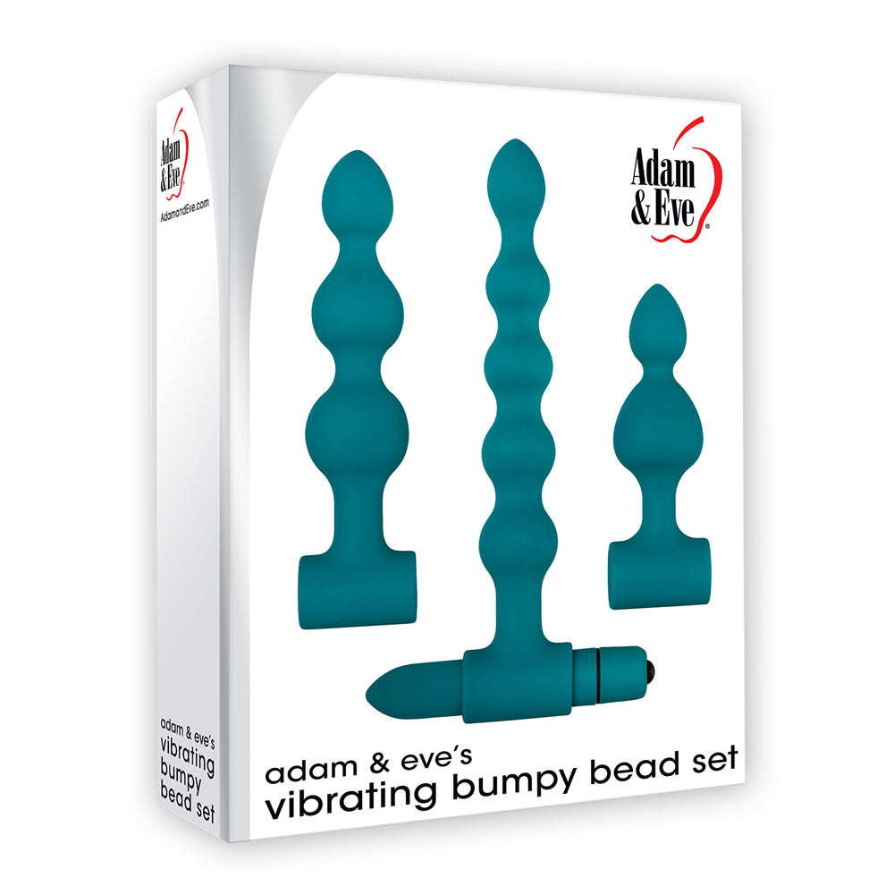 Adam & Eve Vibrating Bumpy Bead Set - Pleasure Enhancer for Couples & Solo Play - Perfect for Sensual Massage & Intimate Exploration