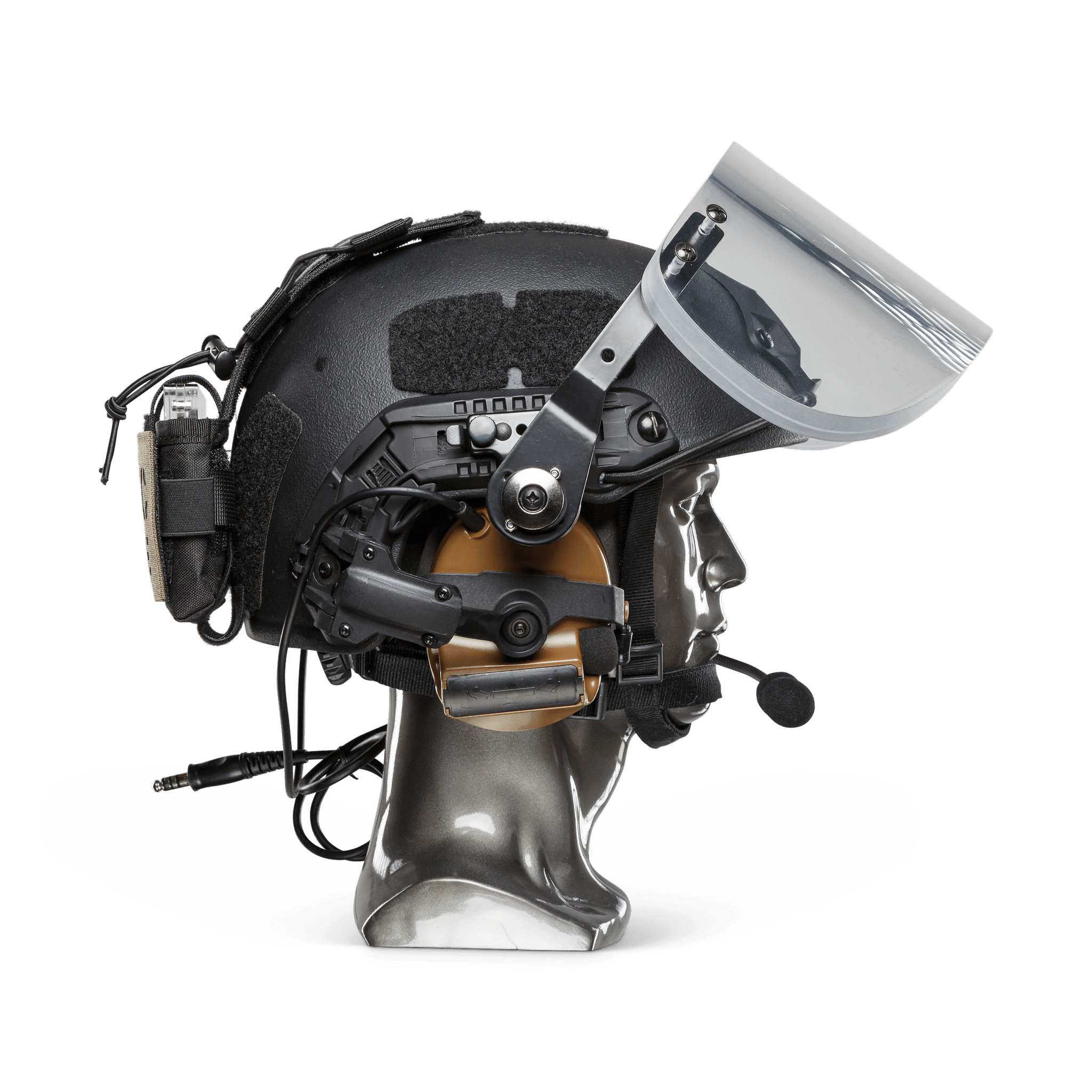 Texas IIIA+ Ballistic Face Shield - Universal Fit for All Helmets with ARC Rail | Tactical Protection for Military, Police & Security Operations