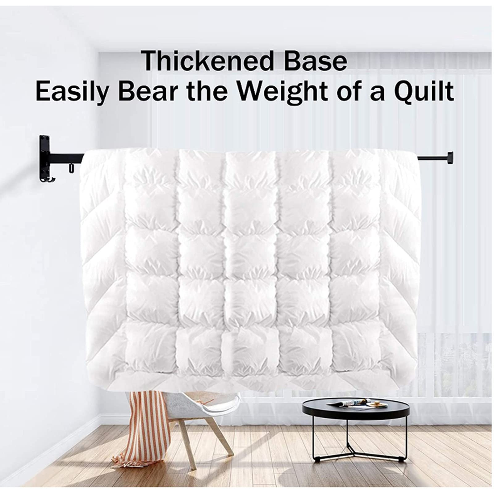 Retractable Wall Mounted Laundry Drying Rack - Space Saving Clothes Hanger with Towel Bar for Bathroom, Balcony, Bedroom & Small Apartments - Perfect for Drying Clothes, Towels & Delicates in Compact Spaces