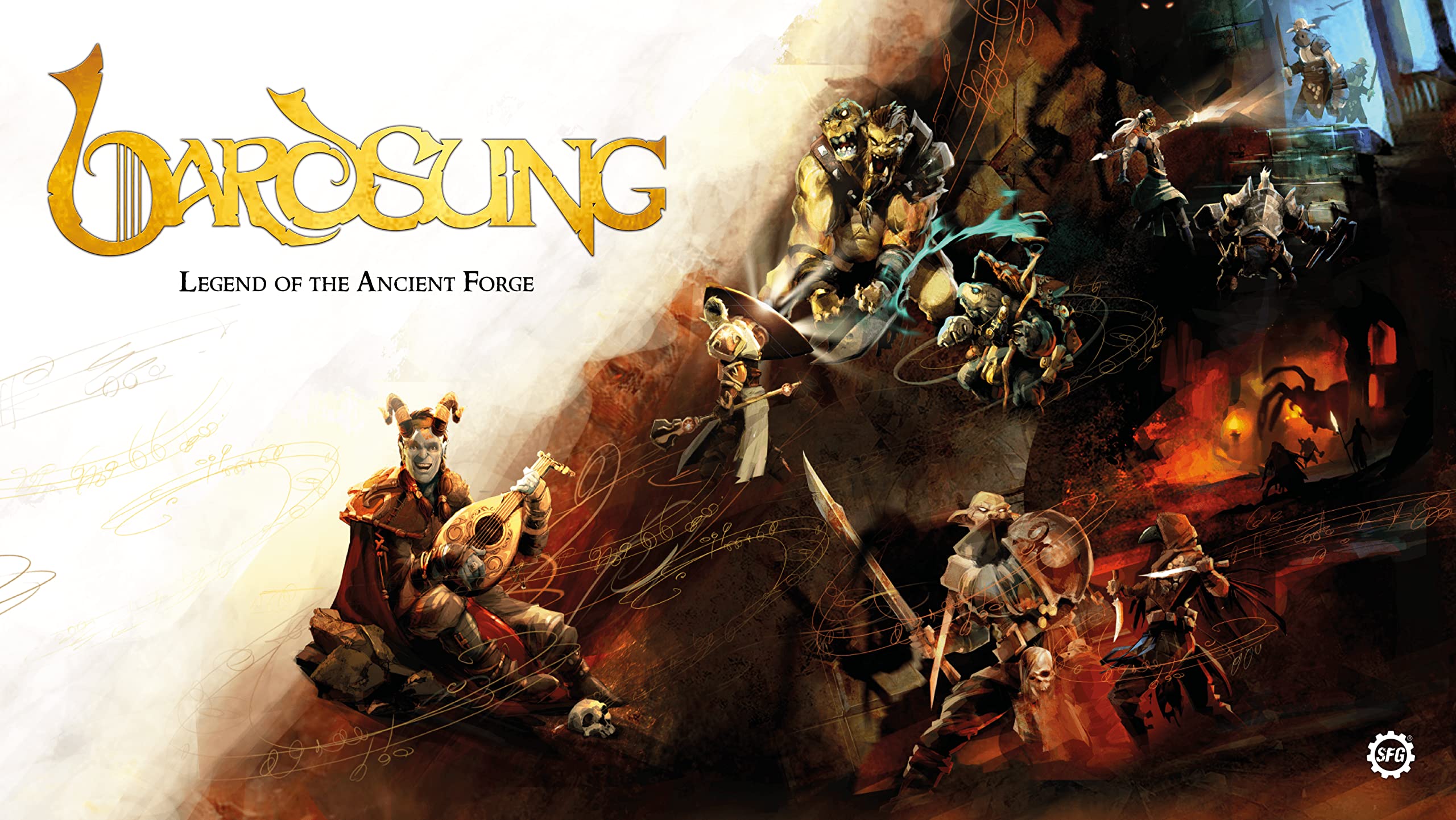 Bardsung Board Game - Legend of The Ancient Forge Core Set by Steamforged Games | Fantasy Dungeon Crawler Adventure for Game Nights & Family Entertainment