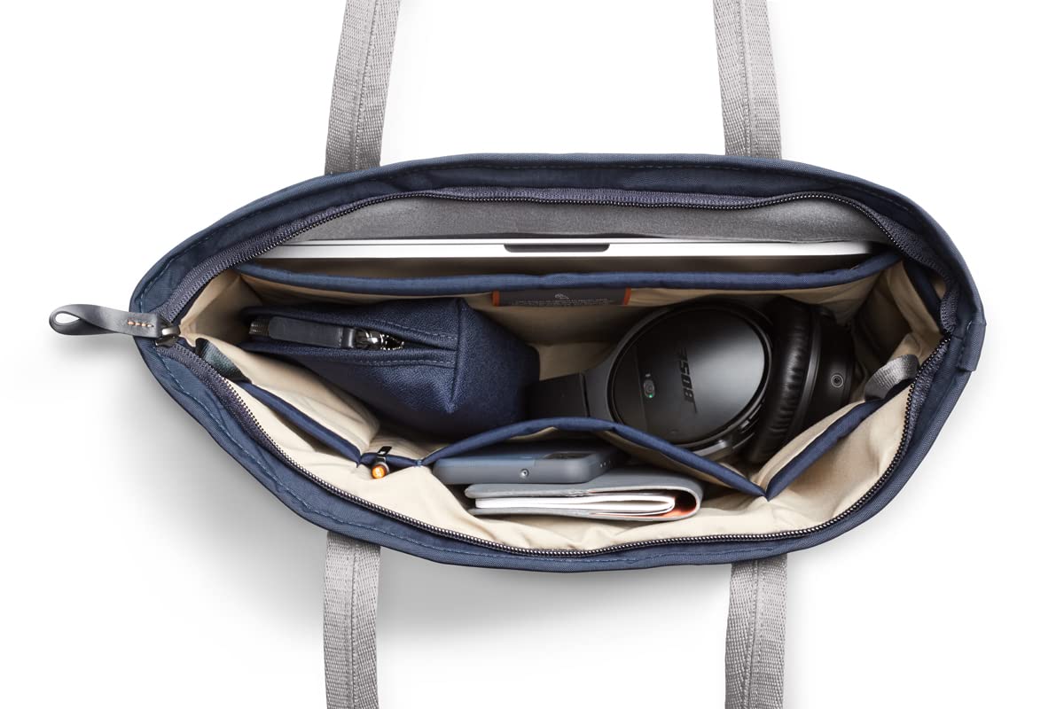 Bellroy Tokyo Tote Compact - Stylish 12L Laptop Tote Bag for Women & Men - Navy Blue Work & Travel Bag - Perfect for Office, Commute & Weekend Getaways
