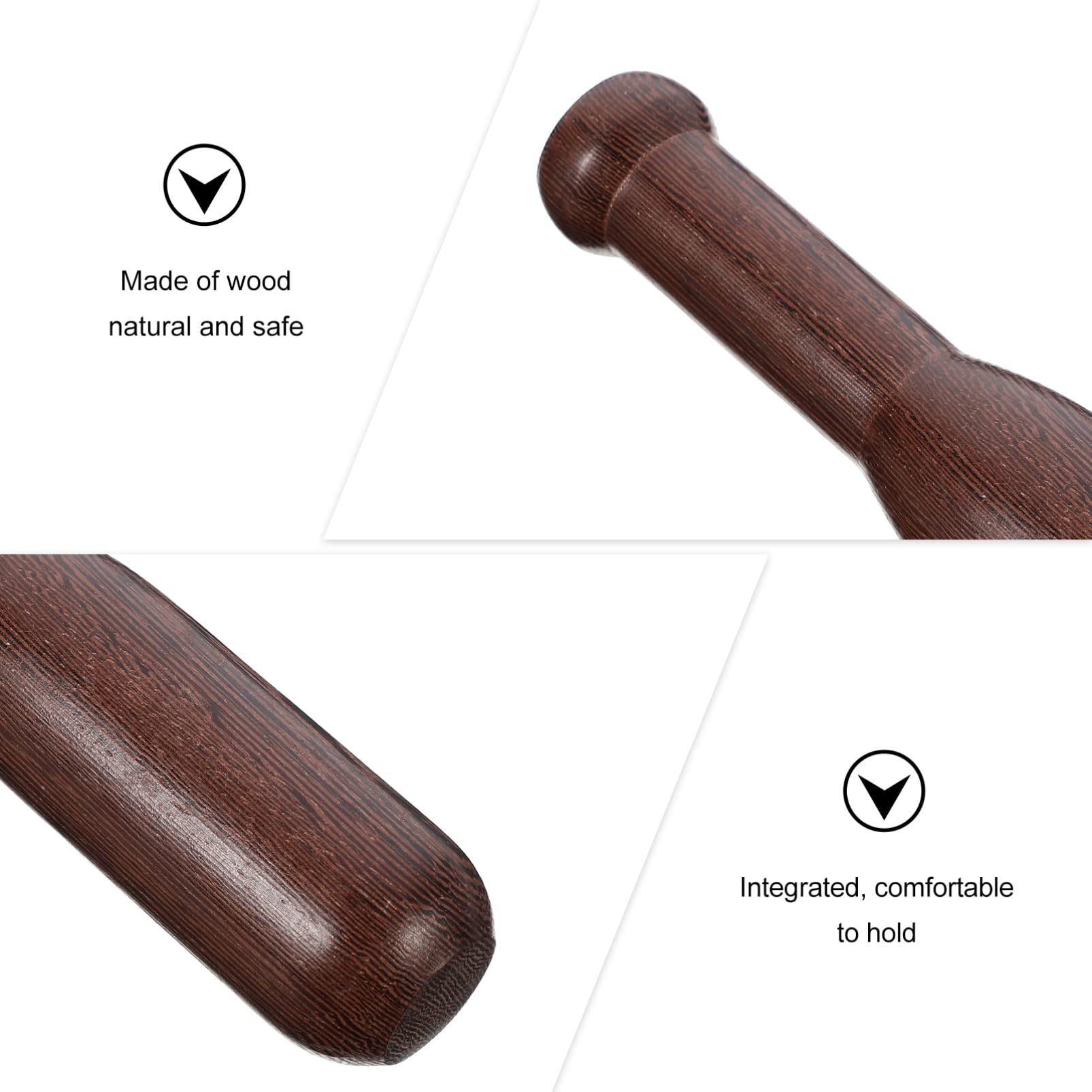 1pc Wooden Pestle and Masher - Garlic Crusher, Spice Grinder, Food Muddler - Kitchen Utensil for Grinding & Mashing - Perfect for Guacamole, Herbs, Cocktails & Cooking Accessories