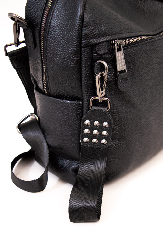 Premium Classic Leather Backpack 7929 - Stylish & Durable Black Backpack for Men & Women - Perfect for Work, Travel & School
