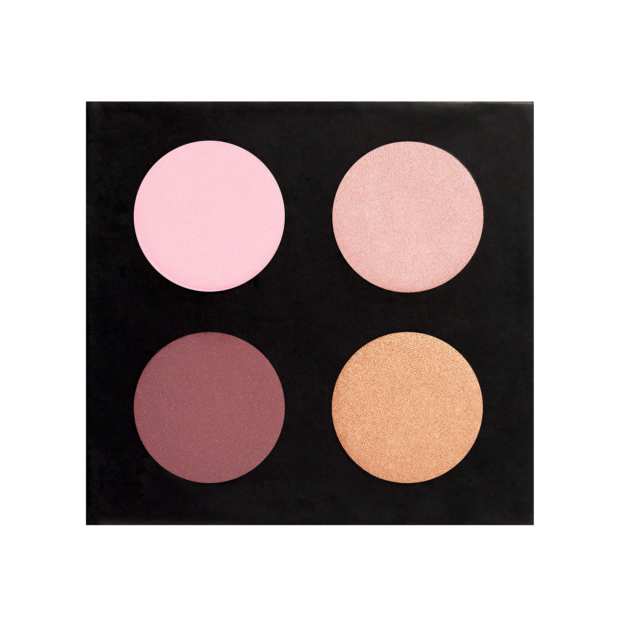 Professional Backstage Eyeshadow Palette - 4 Rose Shades for Day & Night Makeup Looks | Vegan & Cruelty-Free | Perfect for Bridal, Party & Everyday Wear