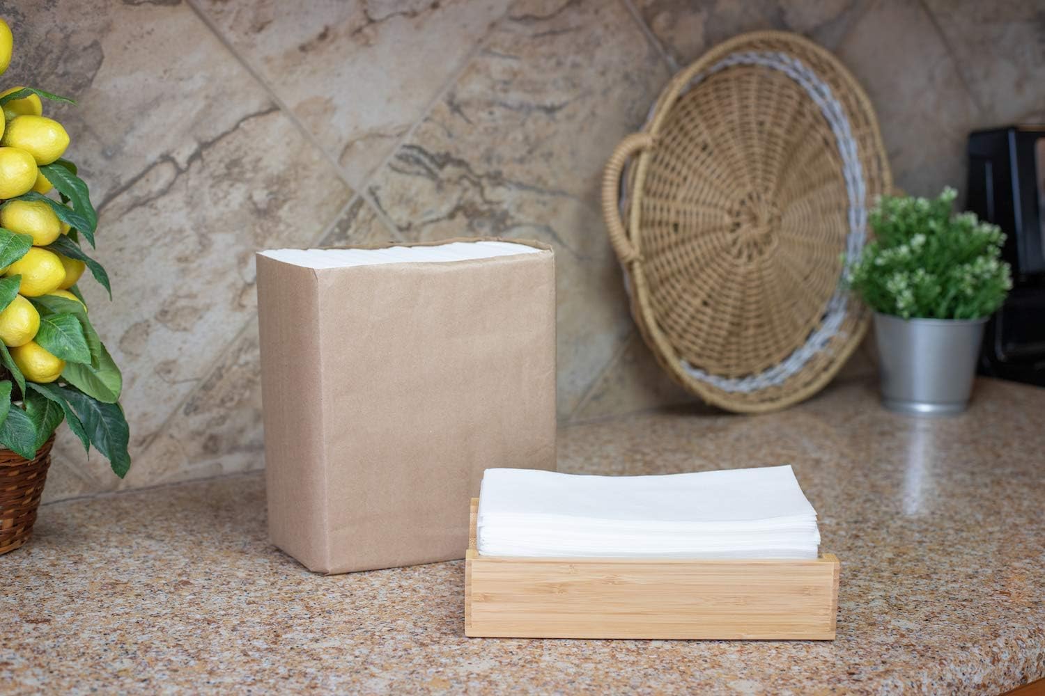Premium 1000-Pack Ultra Soft Cloth-Like Paper Towels | Disposable Hand & Face Towels for Bathroom, Guest Use, Washcloths & Dinner Napkins | Made in USA, White | Perfect for Home, Office, Restaurants & Hotels