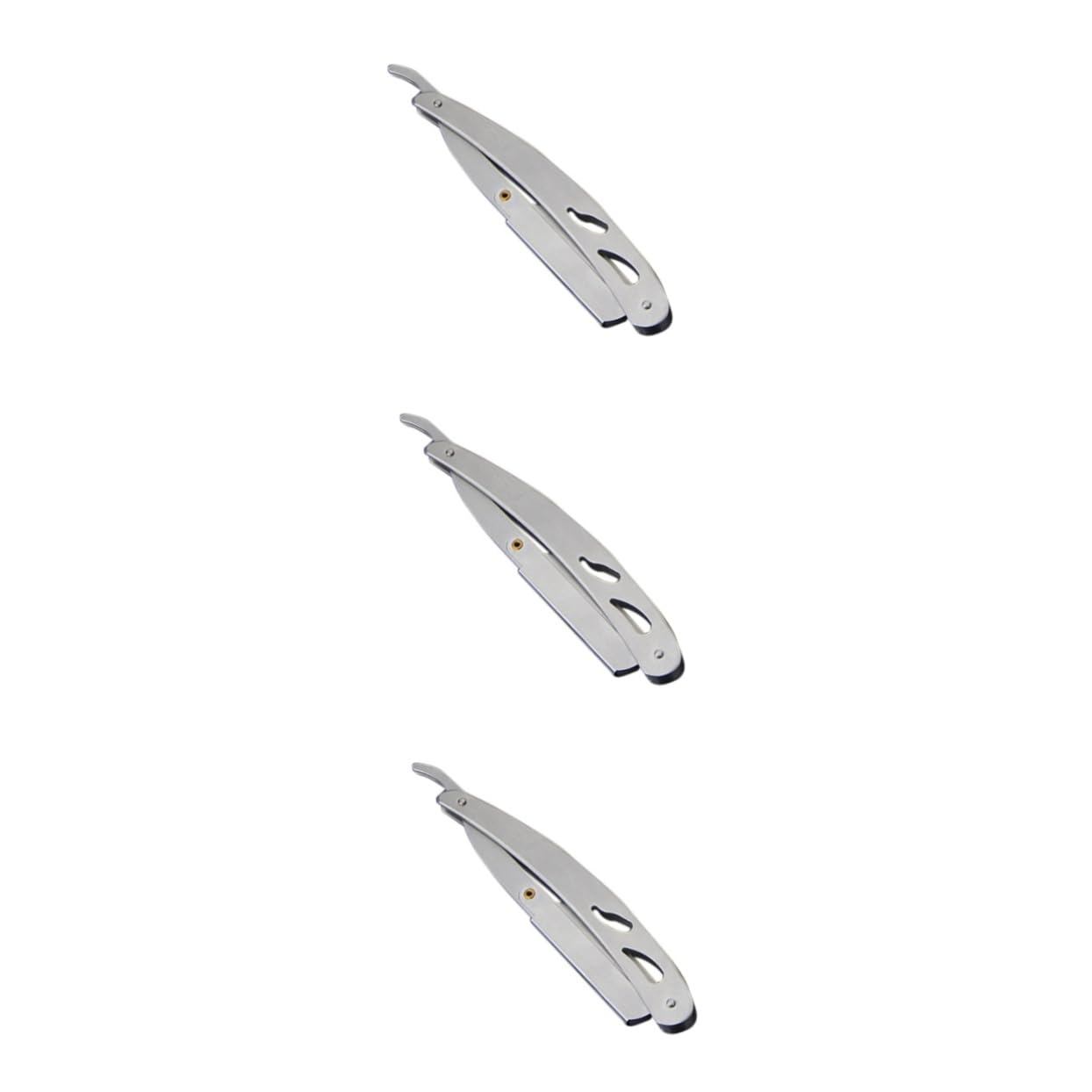 3-Pack All Steel Men's Body Shavers & Razors - Professional Barber Supplies for Smooth Shaving at Home or Salon | Perfect for Beard, Head, and Body Hair Grooming
