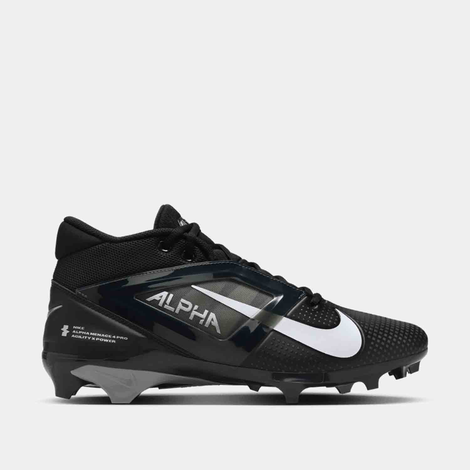 Nike Alpha Menace 4 Pro Football Cleats for Men - Lightweight Performance Cleats with Enhanced Traction - Perfect for Football, Soccer & Field Sports Training