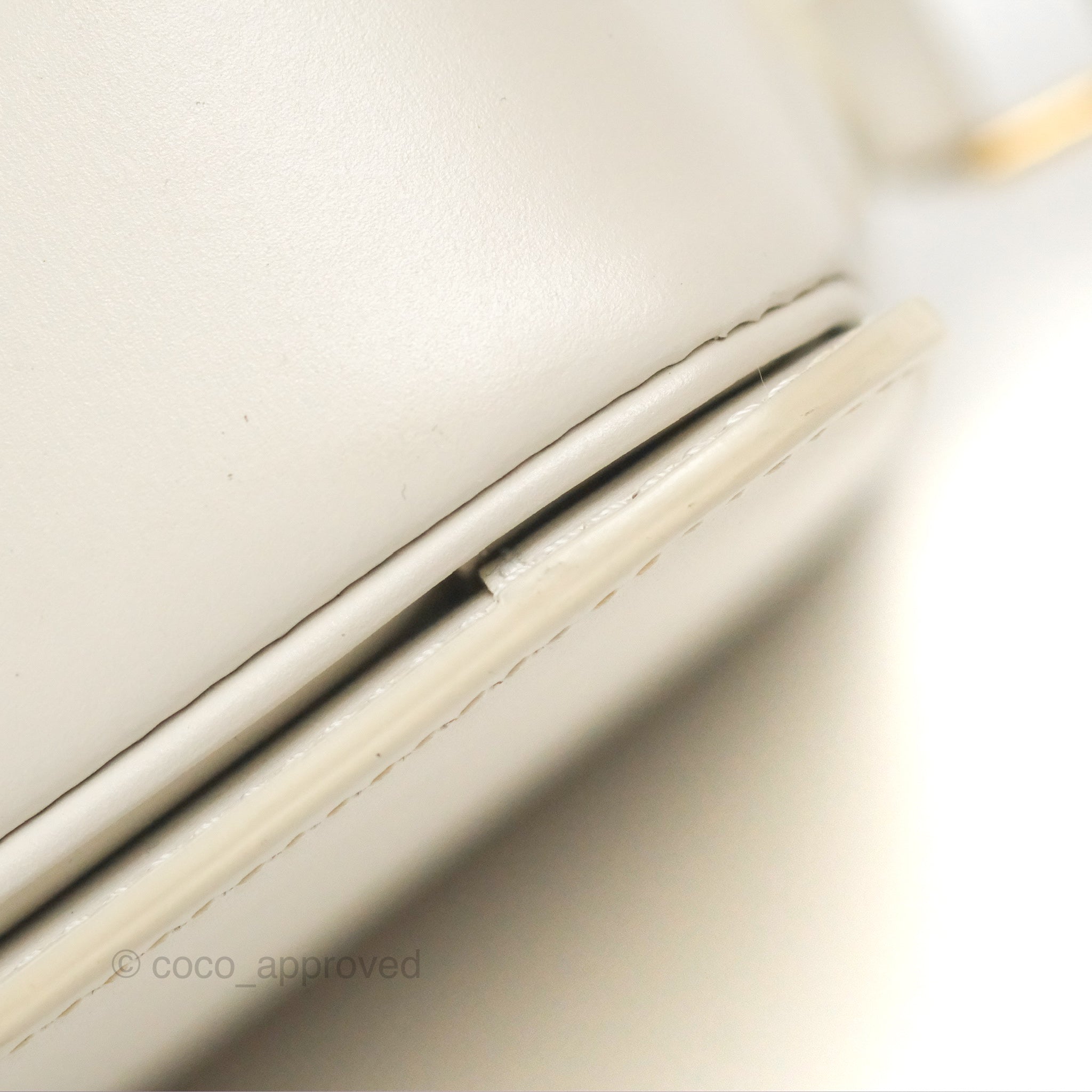 Celine Teen Triomphe Bag in Shiny White Calfskin Leather - Perfect for Everyday Use, Work & Special Occasions