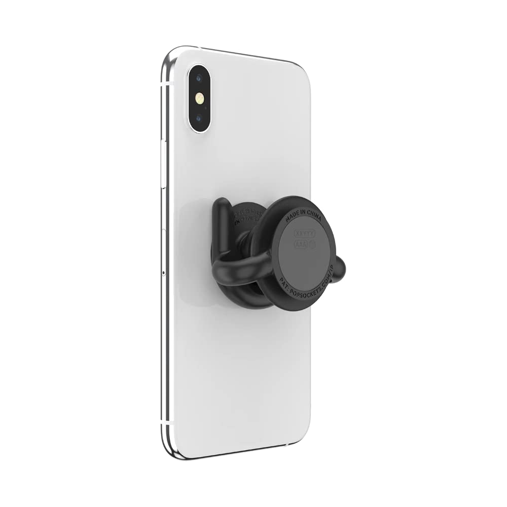 PopSockets Multi-Surface Phone Mount & Stand - Universal Phone Holder for Desk, Car & Home (Black) | Perfect for Work, Travel & Hands-Free Viewing