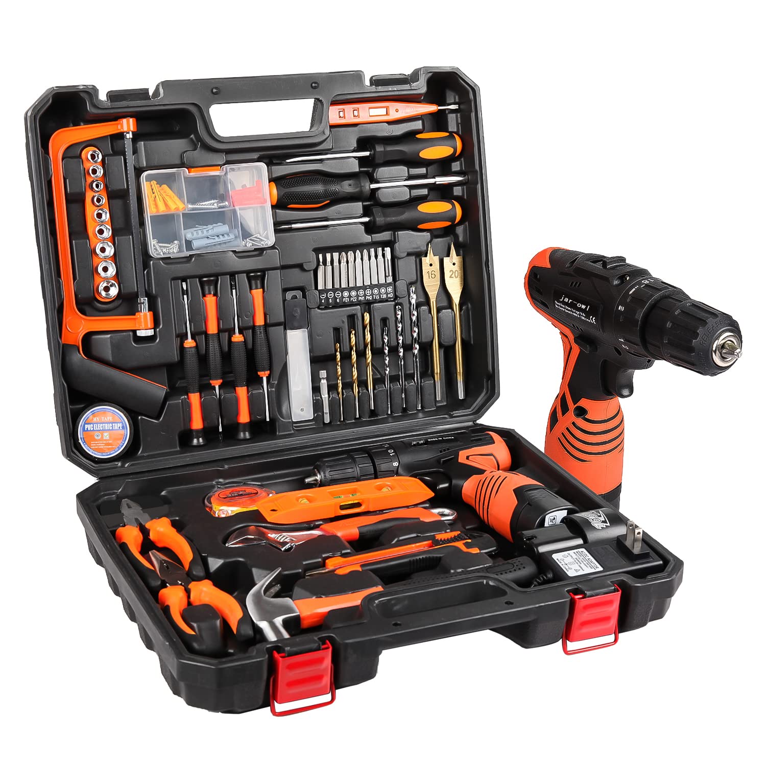 LETTON 16.8V Cordless Drill & Power Tool Combo Kit with 60pc Accessories - Professional Home Repair Tool Set for DIY Projects, Woodworking & Construction Work