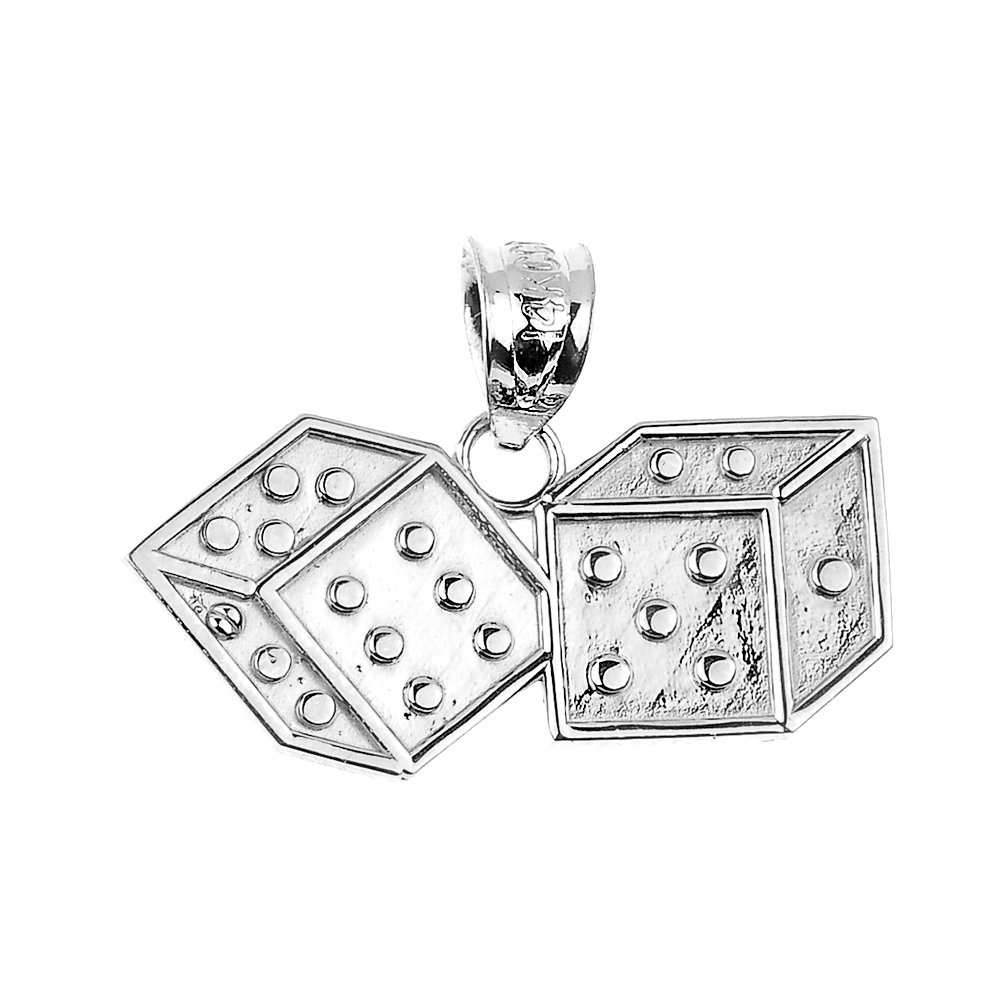 925 Sterling Silver Dice Charm Pendant Necklace for Women - Elegant Gambling Theme Jewelry Gift for Casino Lovers, Birthday & Anniversary - Perfect for Parties, Cosplay & Everyday Wear