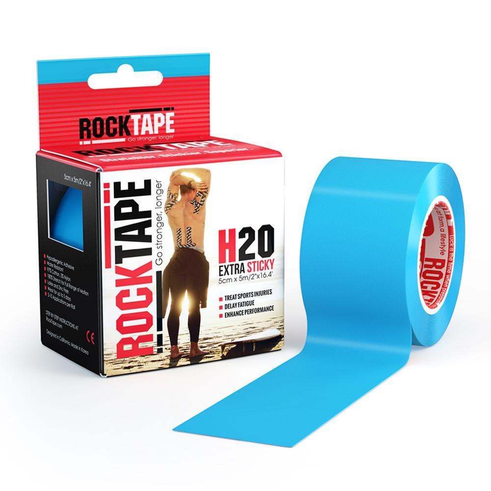 RockTape H2O Waterproof Kinesiology Tape - 5cm x 5m Roll for Sports Recovery, Injury Support & Pain Relief - Ideal for Swimming, Running & Workouts
