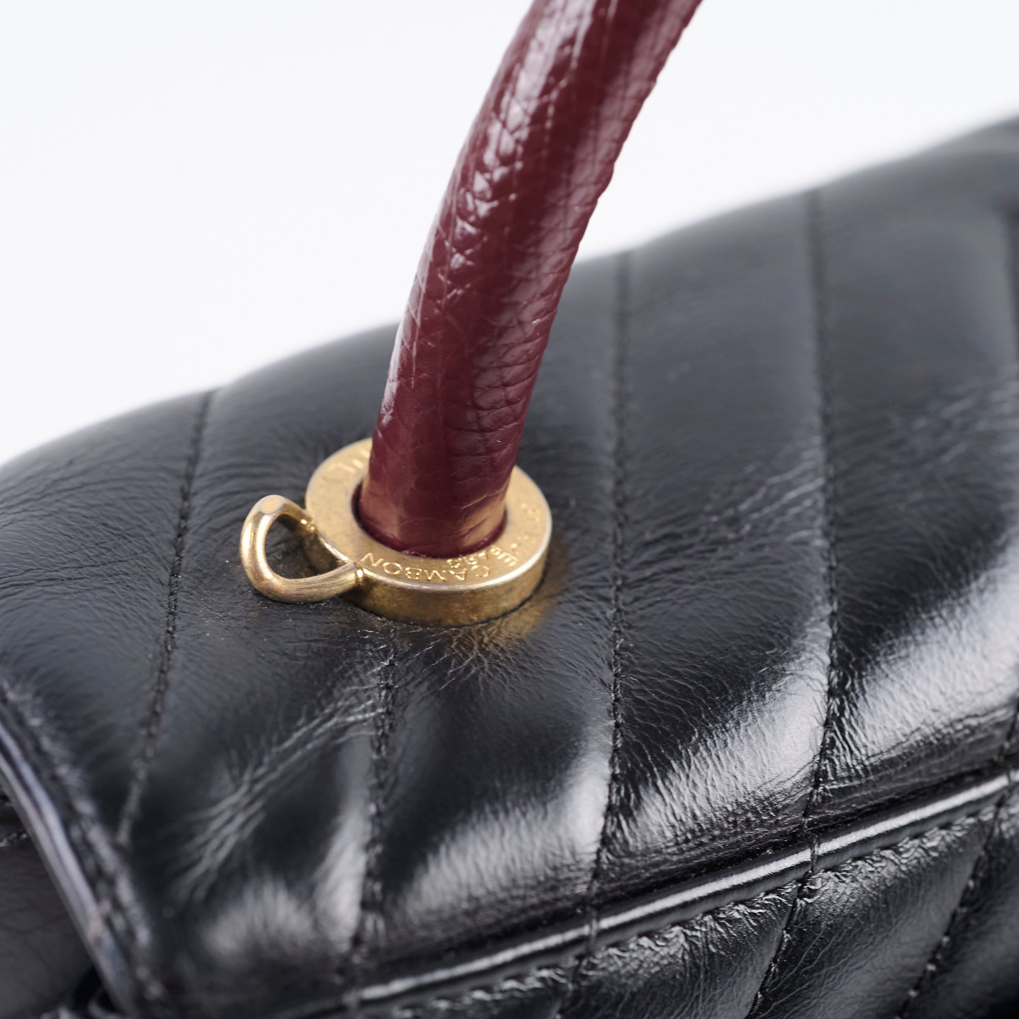 Chanel Medium Chevron Coco Handle Bag in Black - Luxury Designer Handbag for Women, Perfect for Work, Evening Events & Special Occasions