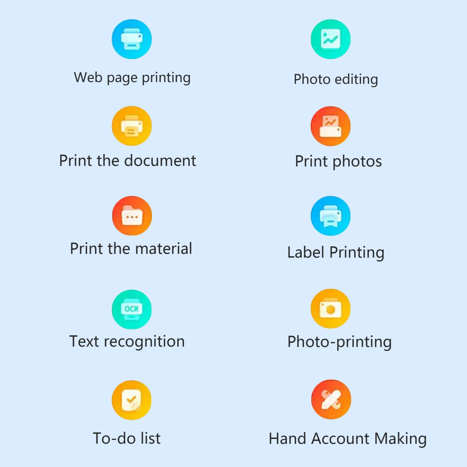 Print Pods Mini Portable Bluetooth Sticker Printer - Wireless Thermal Inkless Label Maker for Journals, Memos & Photos - Includes 5 Thermal Paper Rolls - Perfect for DIY Crafts, Scrapbooking & Home Organization (Blue)