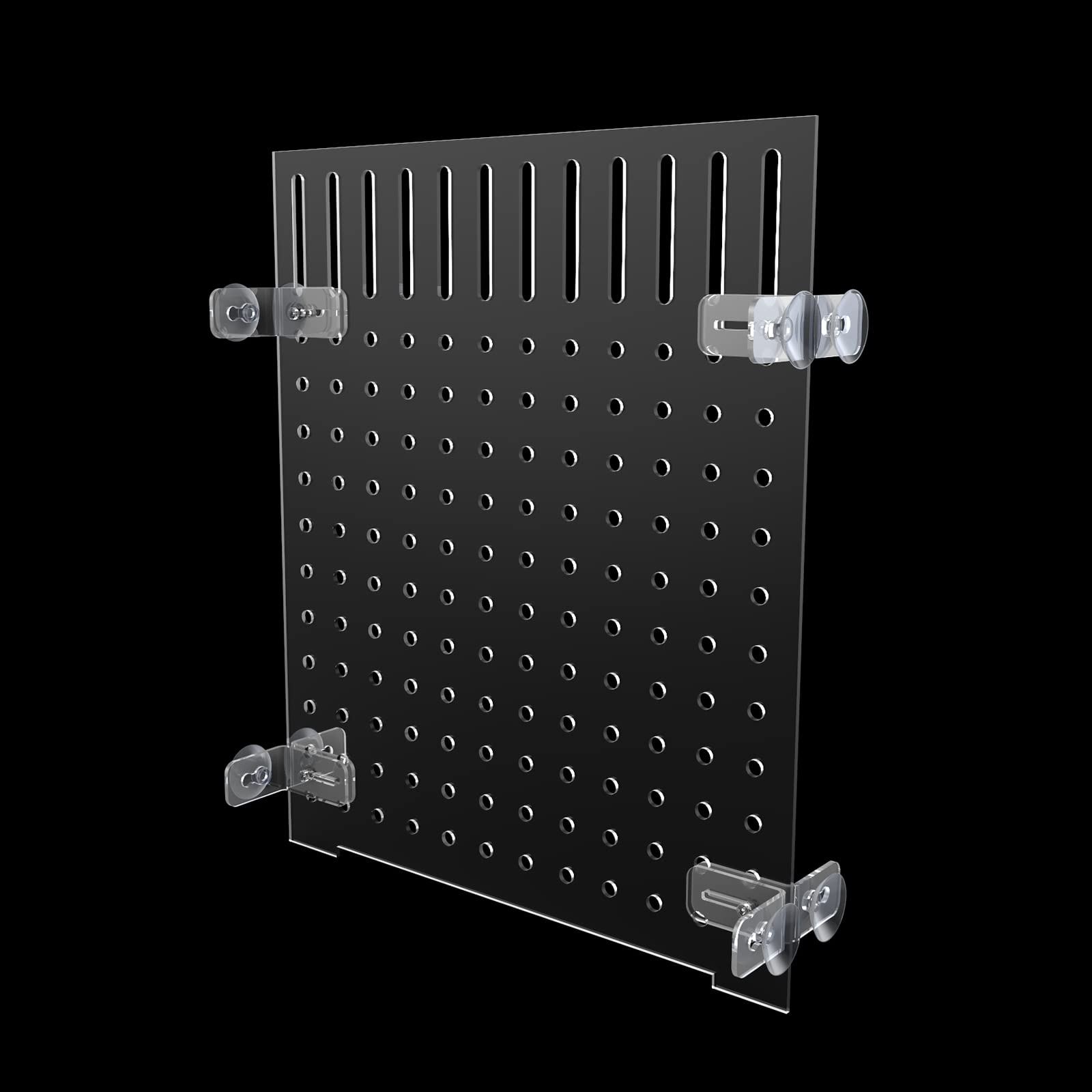 Acrylic Aquarium Fish Tank Divider - 25x30cm (9.84x11.81in) Transparent Partition with Suction Cups for Freshwater Fish Separation | Ideal for Breeding, Aggressive Fish Isolation & Tank Organization