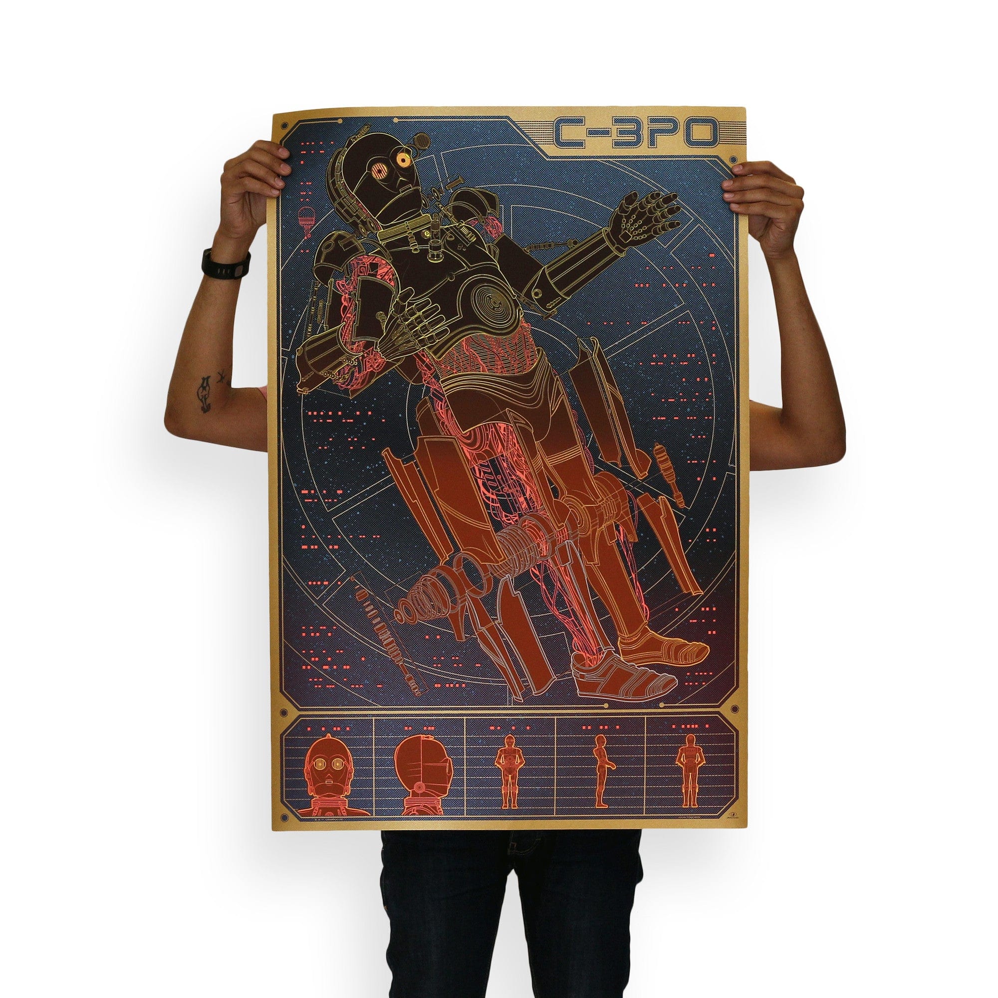 Star Wars C-3PO Poster - Premium Wall Art for Movie Fans, Home & Office Decor, Gift for Sci-Fi Lovers