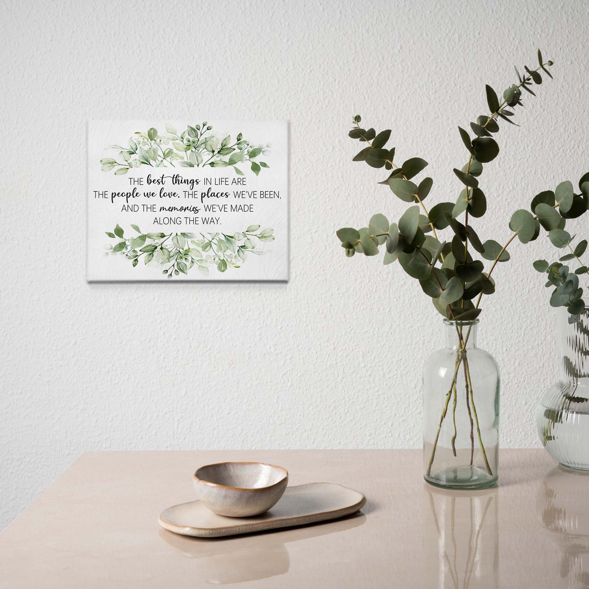 BIWSHA Sage Green Bathroom Decor Set - Inspirational Canvas Wall Art Prints for Home, Kitchen & Office - Perfect Housewarming Gift for Women - 11x14 - Ideal for Spa-Like Bathrooms & Cozy Living Spaces
