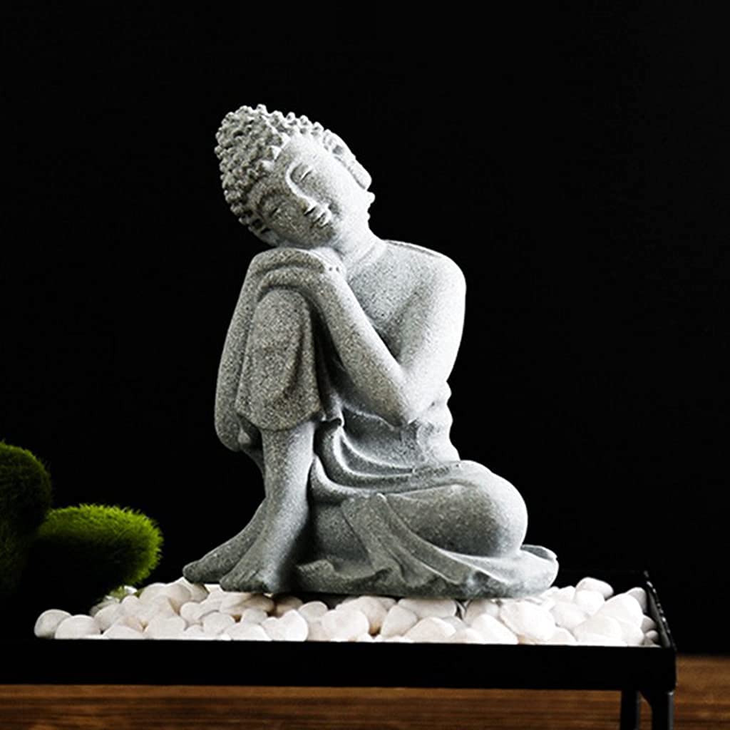 Small Sleeping Buddha Statue - Meditation Figurine for Home Decor, Yoga & Zen Room, Spiritual Gift & Collectible | Perfect for Living Room Altar, Office Desk & Meditation Space