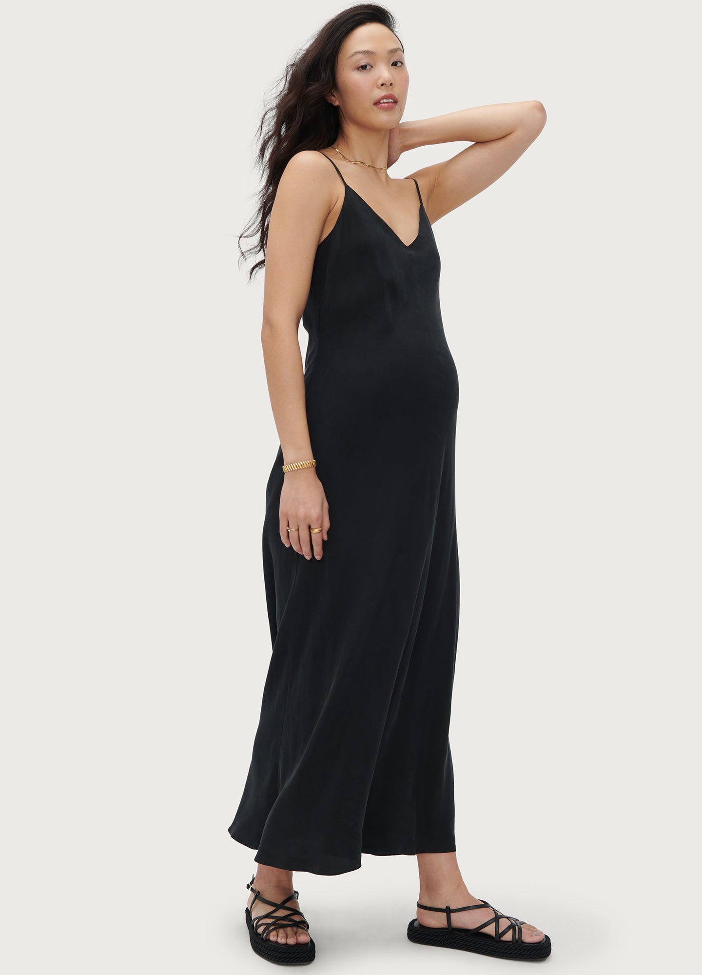 Ricky Slip Dress - Women's Elegant Satin Nightgown & Loungewear for Sleep, Date Night & Home Relaxation
