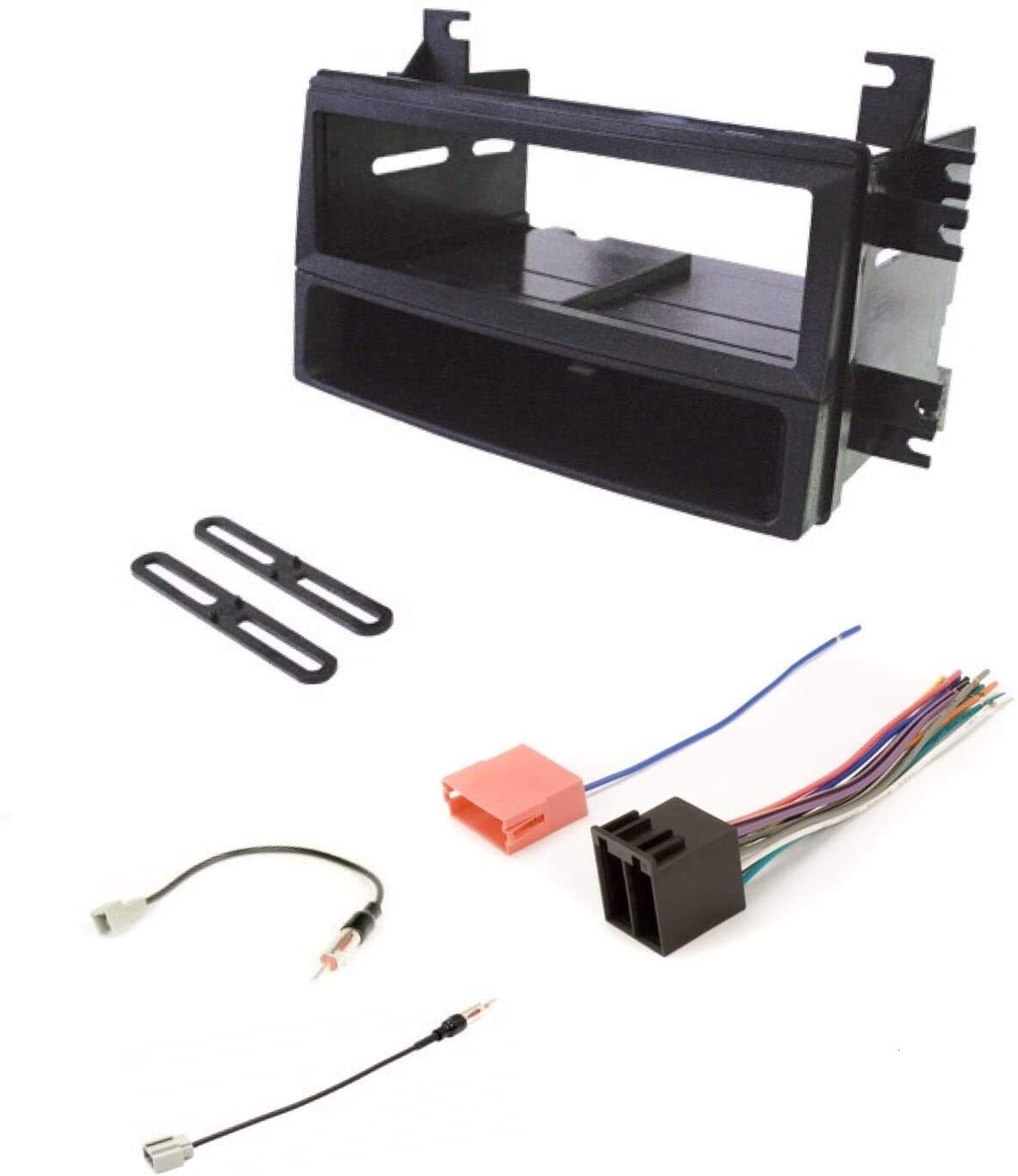 ASC Single DIN Car Stereo Installation Kit for 2009-2010 Kia Optima, 2009-2012 Kia Rondo & 2009-2014 Kia Sedona - Complete Dash Kit, Wiring Harness & Antenna Adapter - Perfect for Aftermarket Radio Upgrade & DIY Car Audio Installation