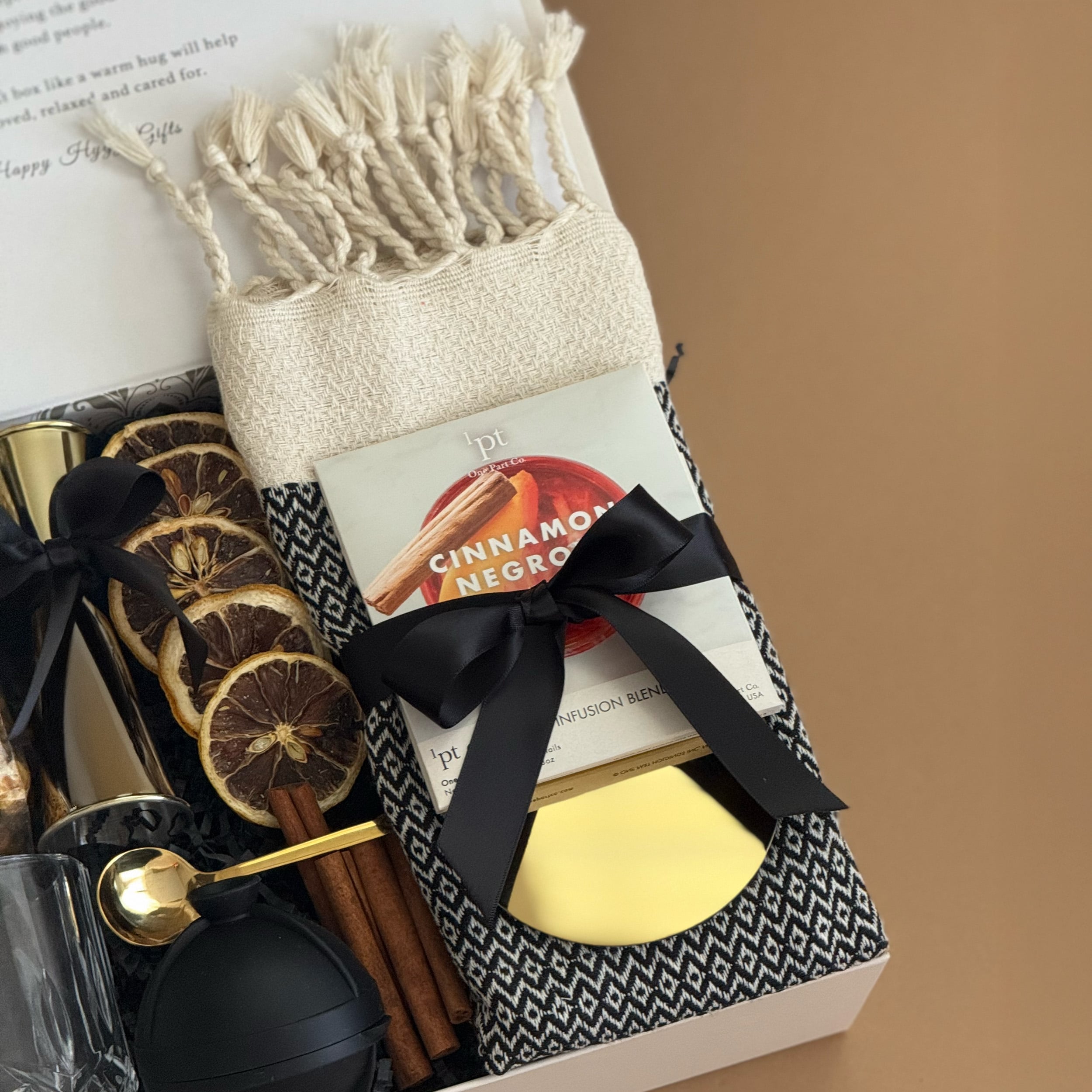 Premium Father's Day Gift Box for Cocktail Lovers - Whiskey Glass, Negroni Mix, Gold Bar Tools Set - Perfect for Home Bars, Birthday Gifts & Special Occasions