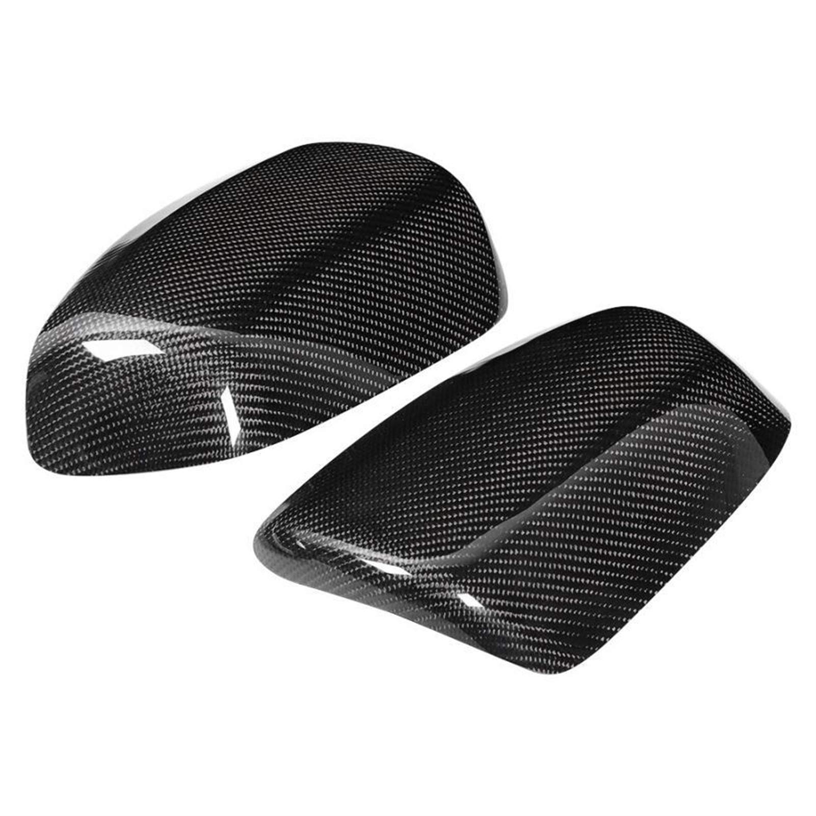 Carbon Fiber Rearview Mirror Cover Trim for Mitsubishi Lancer EX EVO X 10 (2009-2016) - 2Pcs Set - Car Styling Accessory for Enhanced Vehicle Appearance & Protection