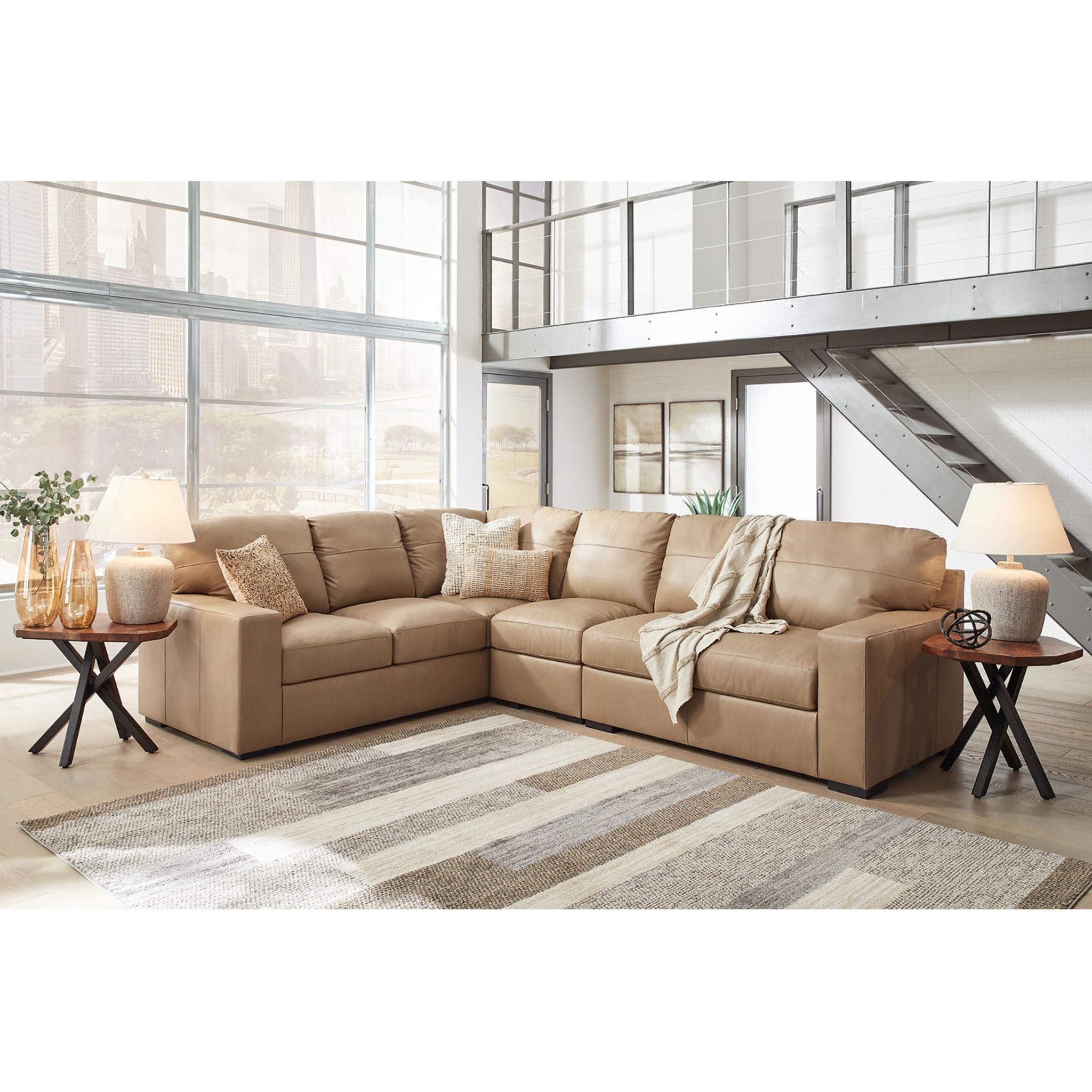 Bandon 3-Piece Sectional Sofa Set - Modern L-Shaped Couch with Chaise for Living Room, Lounge & Family Room Comfort