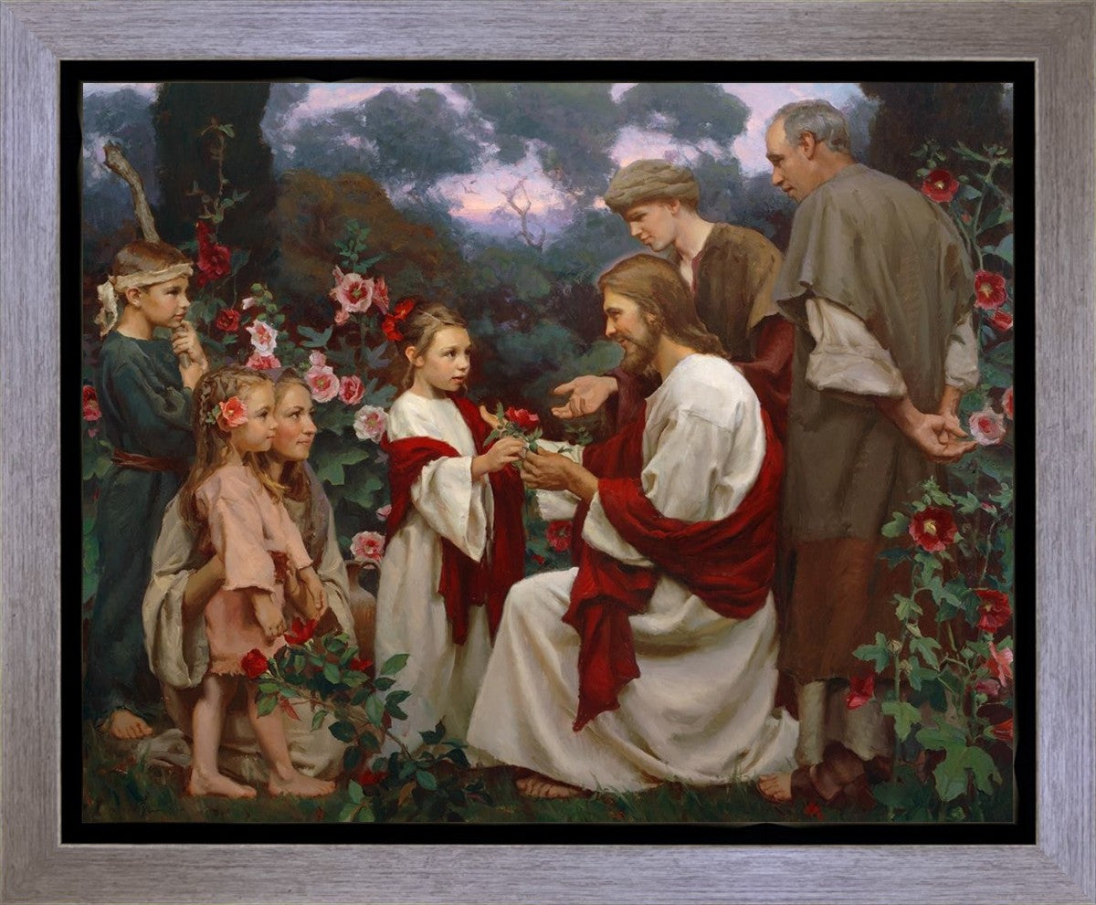 Of Such is the Kingdom of Heaven Gallery Wrap Canvas - Premium Christian Wall Art for Home Decor, Church & Office - Perfect for Living Room, Bedroom & Spiritual Spaces