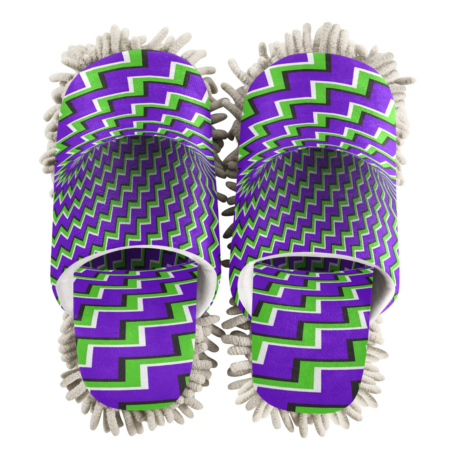 Poeticcity Unisex Mop Slippers - Soft House Cleaning Shoes for Dusting & Spa Use - Comfortable Indoor Cleaning Slippers for Men & Women (Size M-L) - Perfect for Home Cleaning, Yoga, and Relaxation