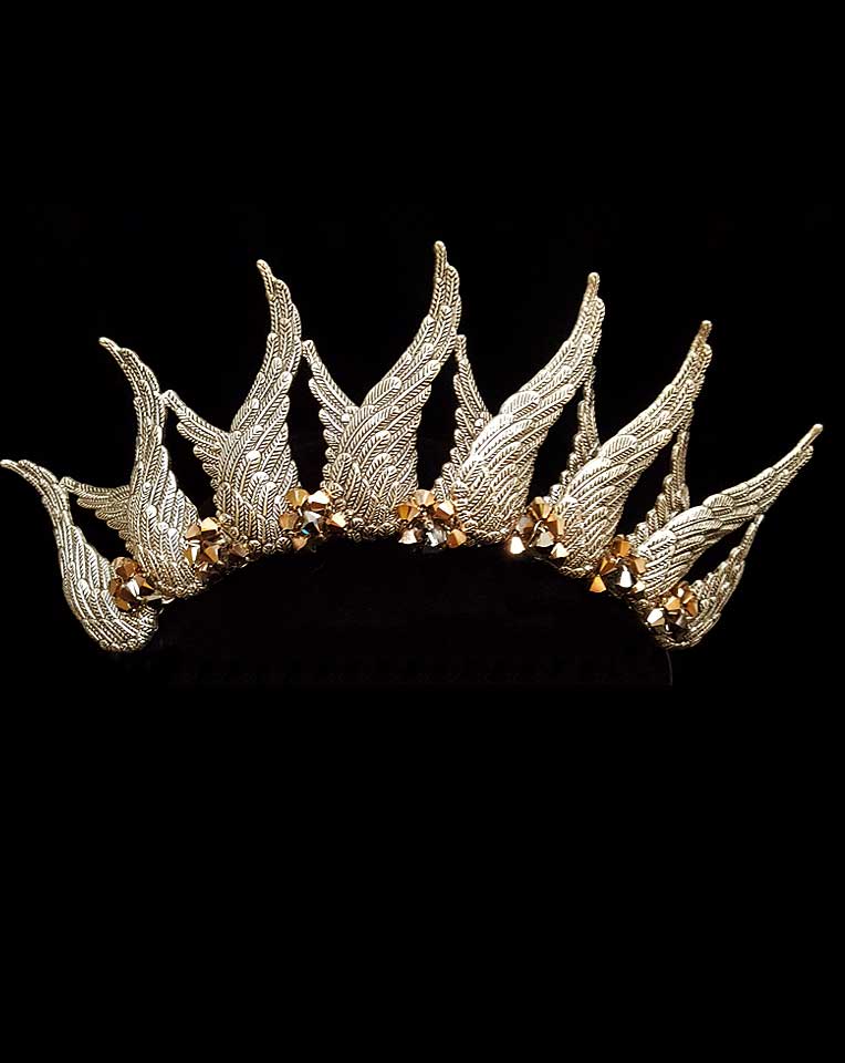 Ethereal Winged Dark Angel Headband for Women - Elegant Wedding Crown & Fashion Hair Accessory by Kezani - Perfect for Gothic Weddings, Cosplay, and Fantasy Photoshoots