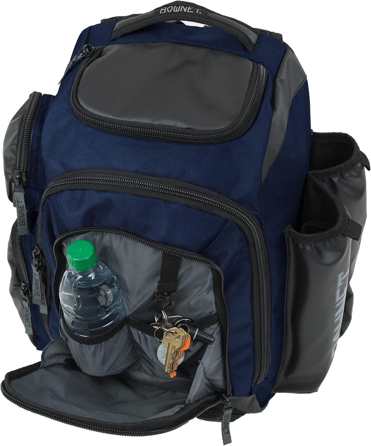 Bownet Commando Coaches Bat Bag - Baseball Backpack for Boys & Girls with Large Main Compartment - Holds 1 Fungo Bat & Water Bottle - Perfect for Youth Baseball Practice, Games & Travel
