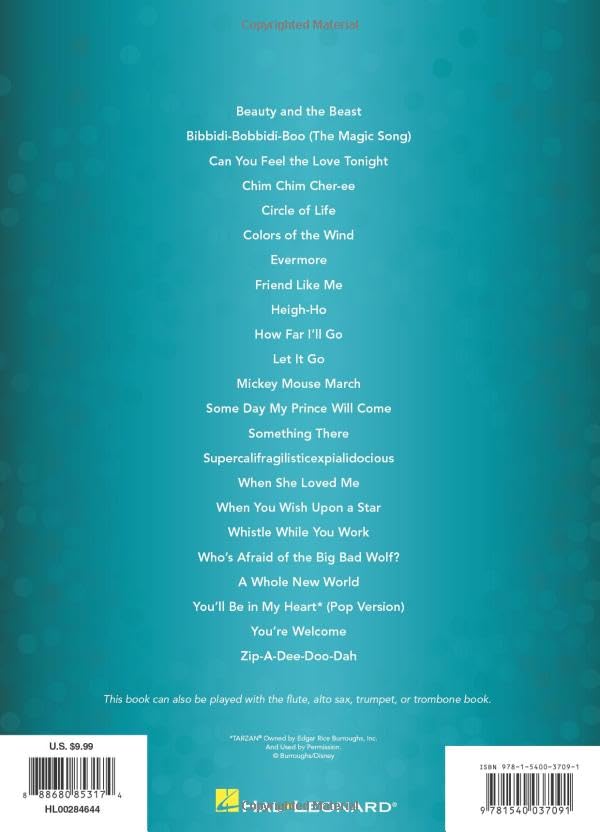 Disney Songs for Two Clarinets - Easy Instrumental Duets Sheet Music | Perfect for Beginners, Students & Duet Performances (Classroom, Recitals, Practice)
