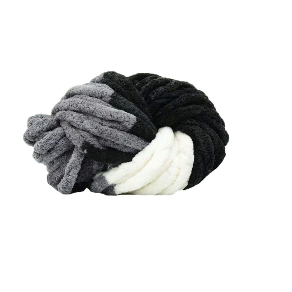 8oz Jumbo Chenille Chunky Knit Yarn - Super Soft Bulky Yarn for Arm Knitting, Crochet & DIY Crafts - Perfect for Blankets, Scarves & Home Decor Projects