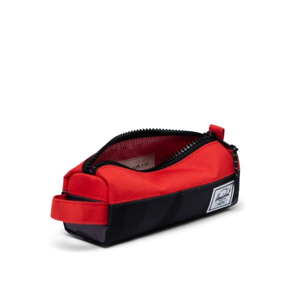 Herschel Fiery Red & Night Camo Pencil Case - Stylish School & Office Supplies for Students & Professionals - Perfect for Backpacks, Work Bags & Travel Organization