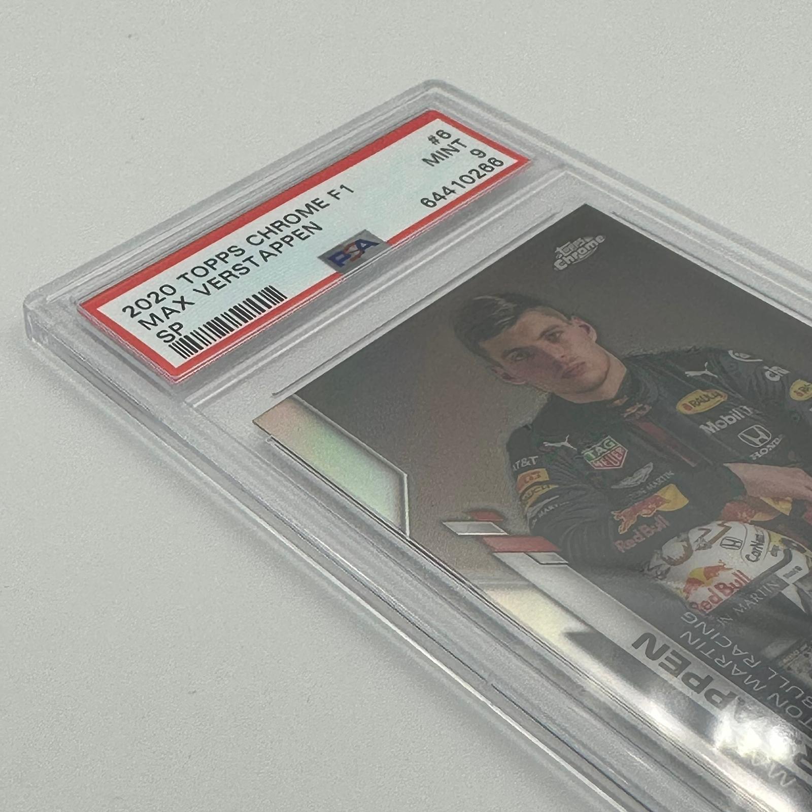 PSA 9 Graded Max Verstappen SP Image Variation #6 - Rare Trading Card for Collectors & F1 Racing Fans - Perfect for Display, Investment & Sports Memorabilia Collections