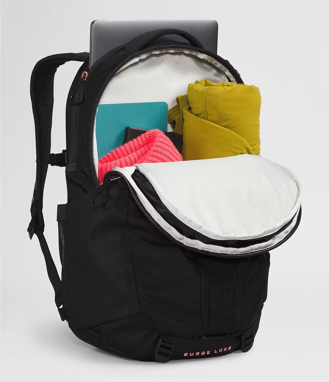 The North Face Women's Surge Luxe Backpack - Water-Resistant Hiking Daypack for Travel, Work & School | Durable Laptop Compartment & Organizational Pockets