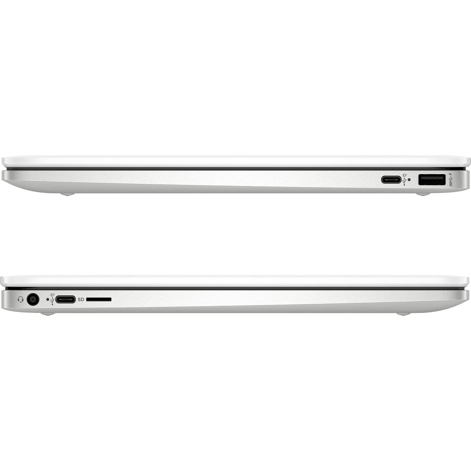 HP Chromebook 14A-NA1083CL 14-inch Laptop - Intel Celeron N4500 1.1GHz, 4GB RAM, 128GB eMMC, Chrome OS (Renewed, Mineral Silver) | Lightweight & Portable for Students, Remote Work & Web Browsing