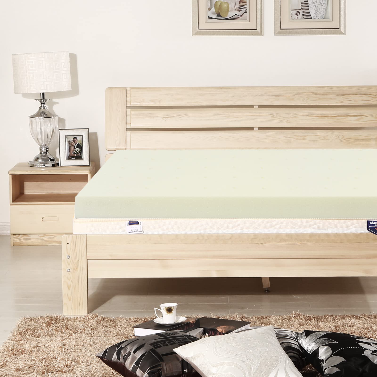 KOMFOTT 3-Inch Extra Thick Cooling Memory Foam Mattress Topper for Full Size Bed - Breathable Pressure Relief & Temperature Regulation for Better Sleep